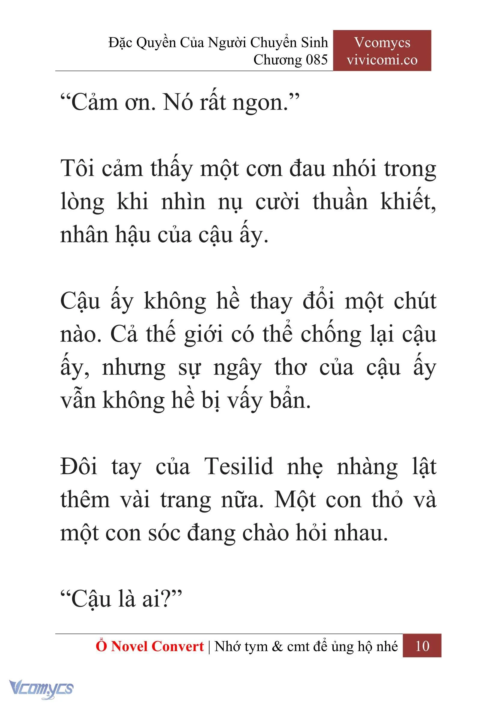 [Novel] Đặc Quyền Của Người Chuyển Sinh Chapter 85 - Trang 13