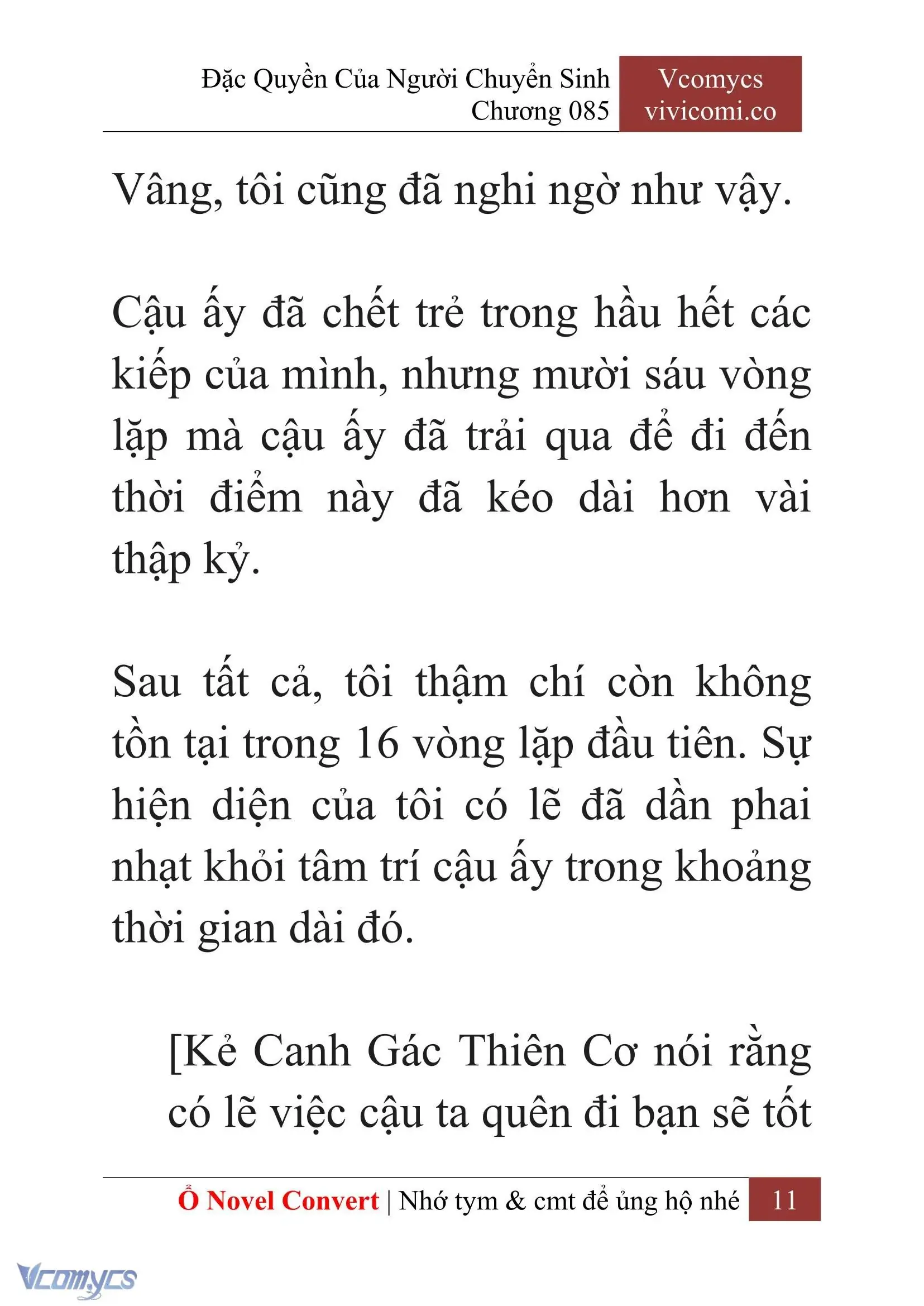 [Novel] Đặc Quyền Của Người Chuyển Sinh Chapter 85 - Trang 14