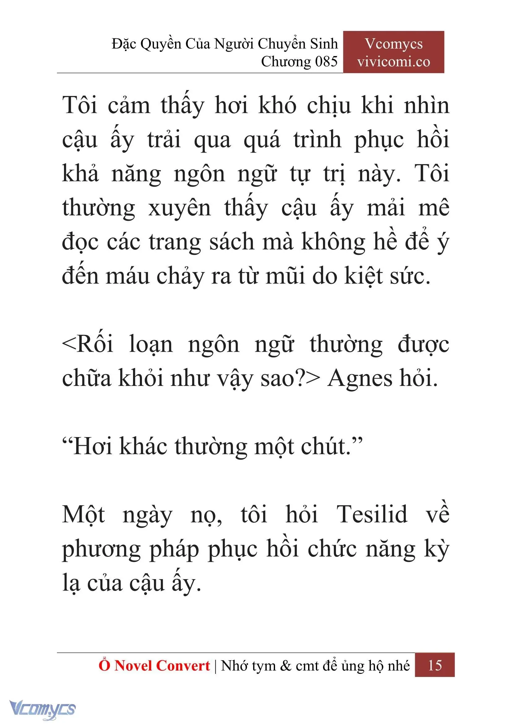 [Novel] Đặc Quyền Của Người Chuyển Sinh Chapter 85 - Trang 18