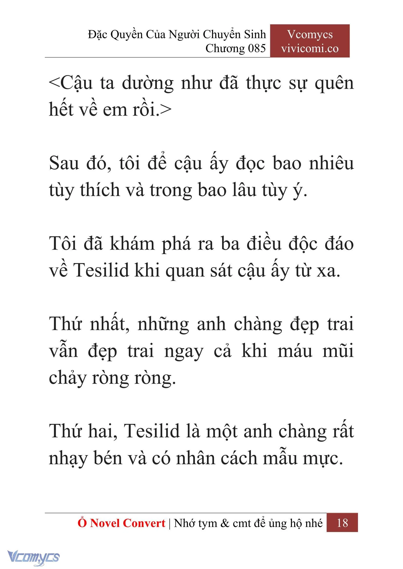 [Novel] Đặc Quyền Của Người Chuyển Sinh Chapter 85 - Trang 21