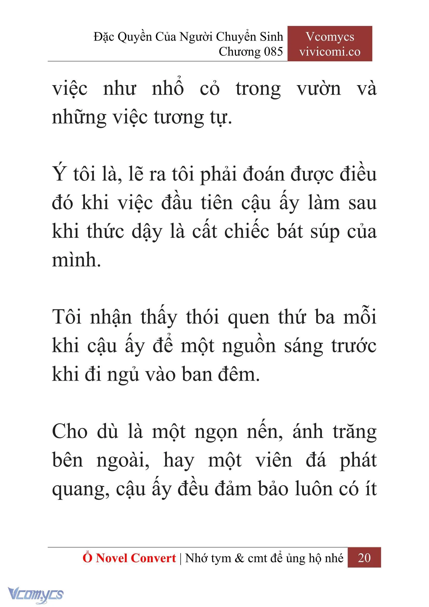 [Novel] Đặc Quyền Của Người Chuyển Sinh Chapter 85 - Trang 23
