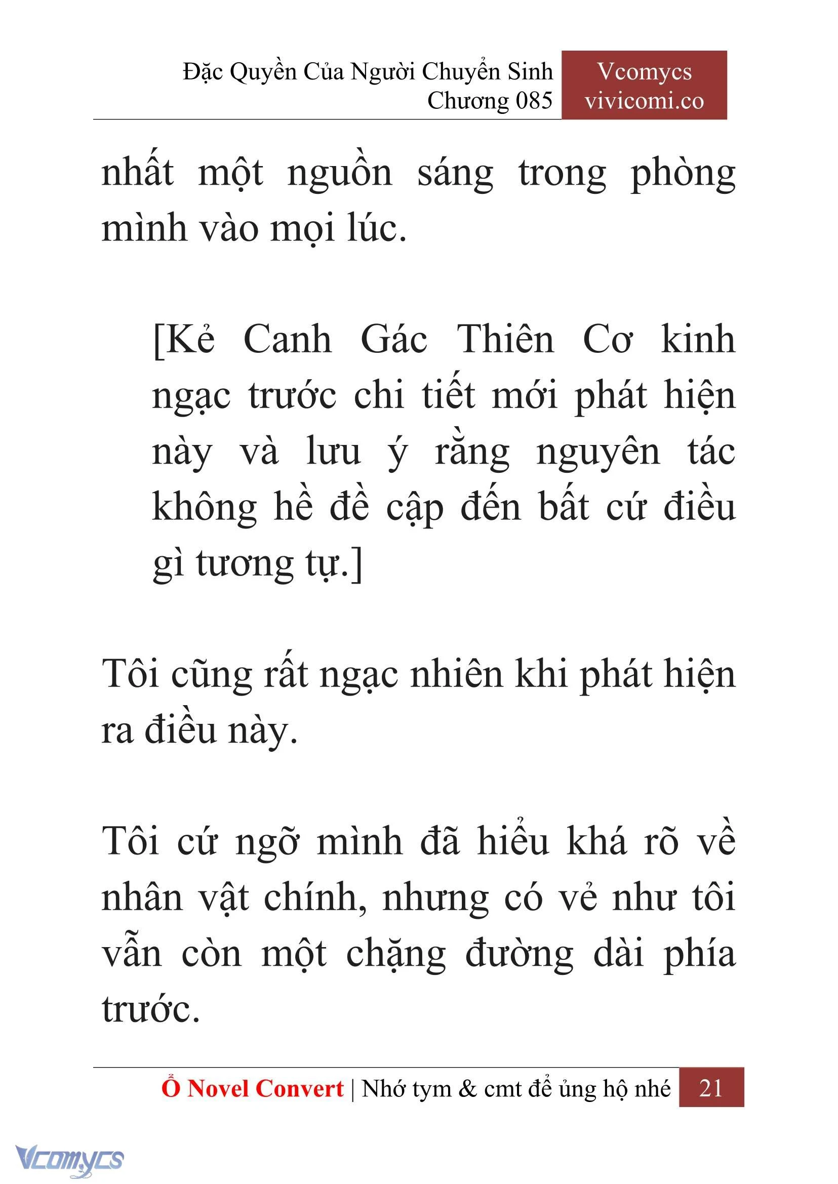 [Novel] Đặc Quyền Của Người Chuyển Sinh Chapter 85 - Trang 24