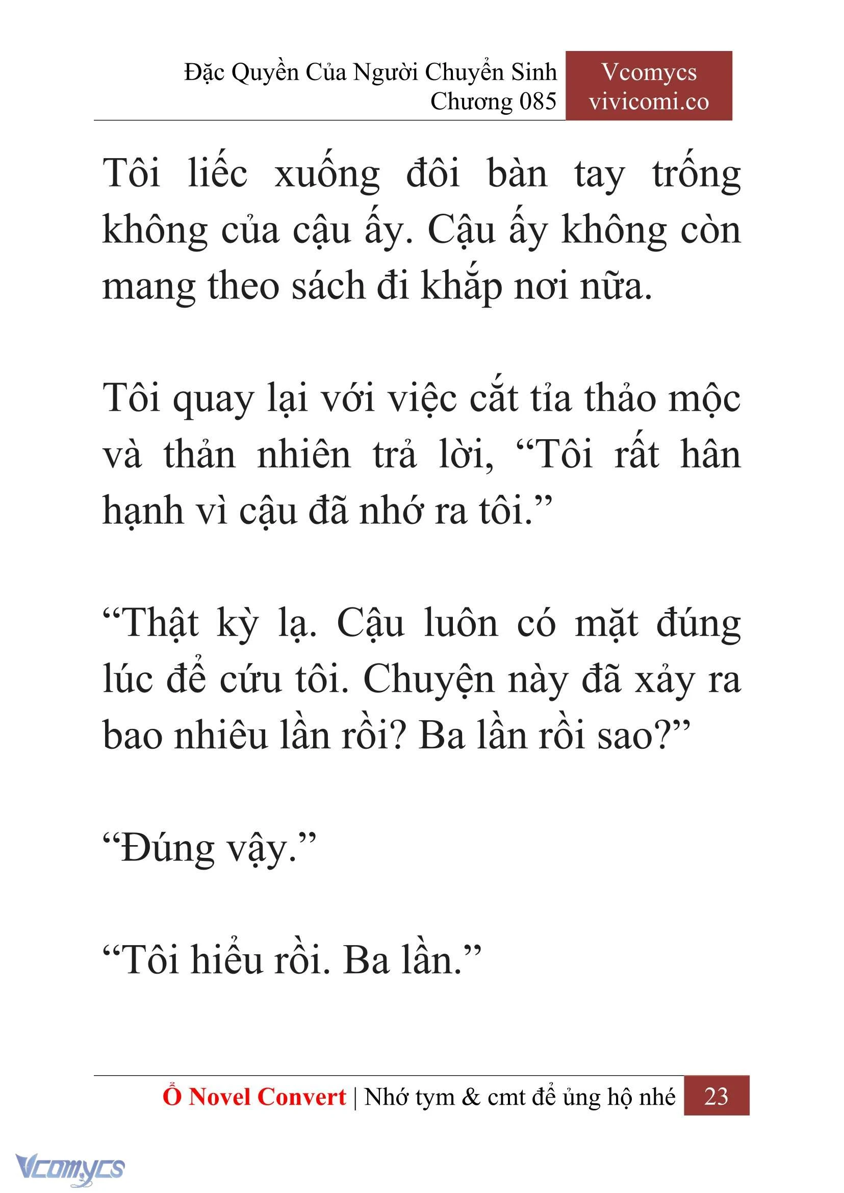 [Novel] Đặc Quyền Của Người Chuyển Sinh Chapter 85 - Trang 26
