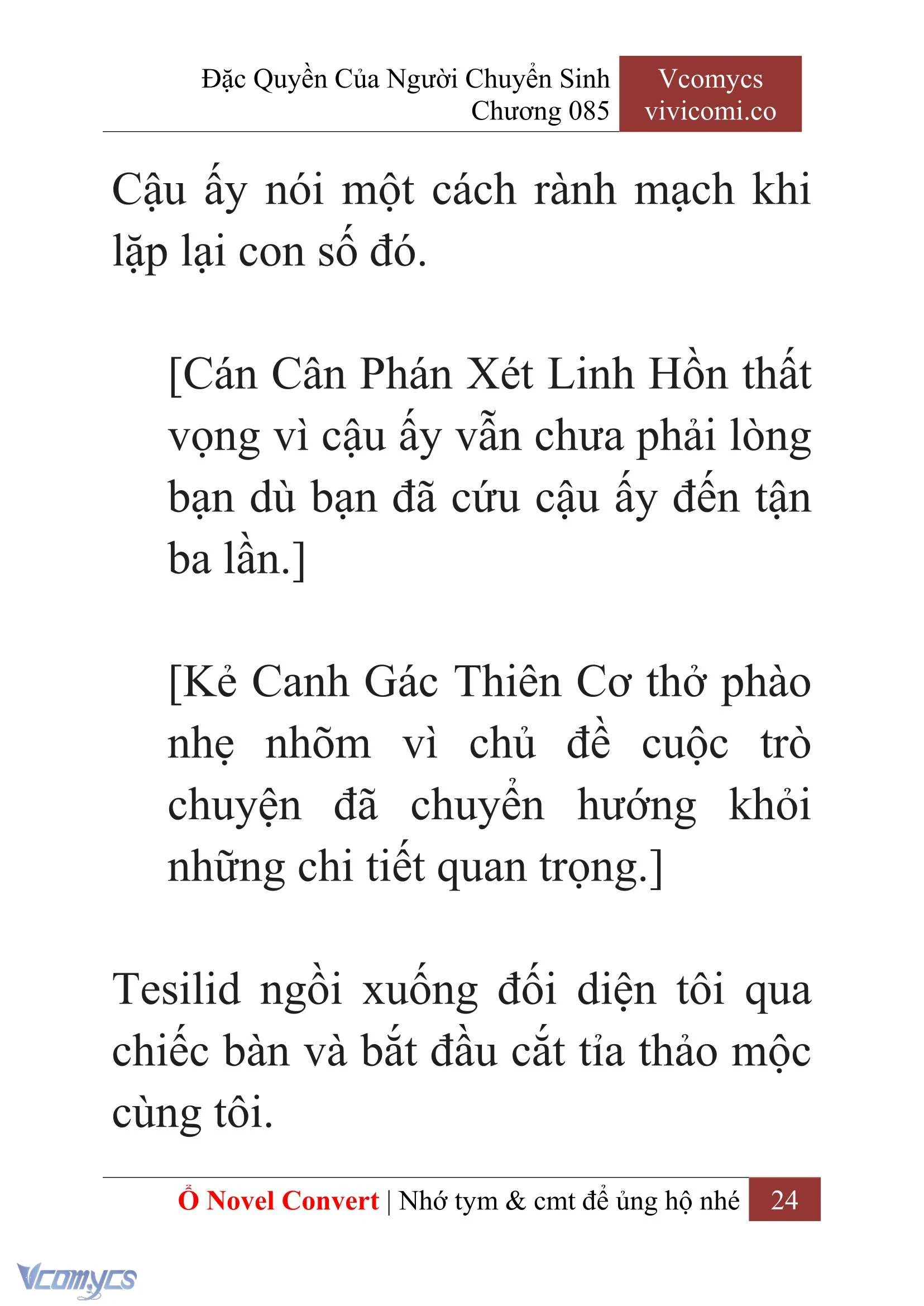 [Novel] Đặc Quyền Của Người Chuyển Sinh Chapter 85 - Trang 27