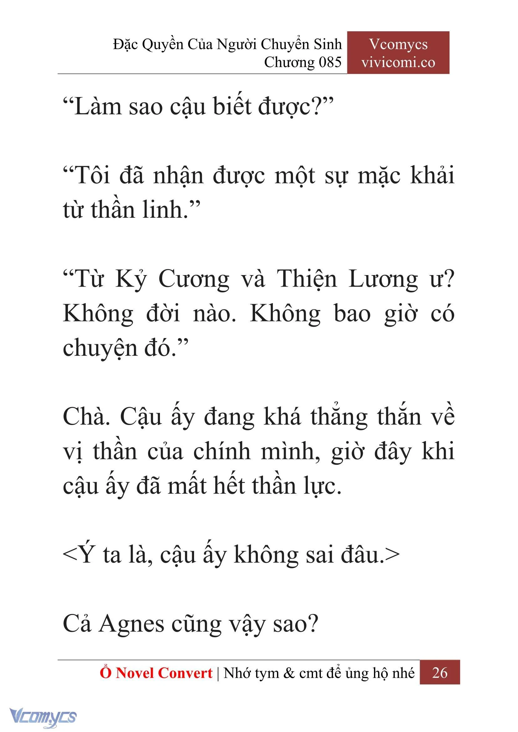 [Novel] Đặc Quyền Của Người Chuyển Sinh Chapter 85 - Trang 29