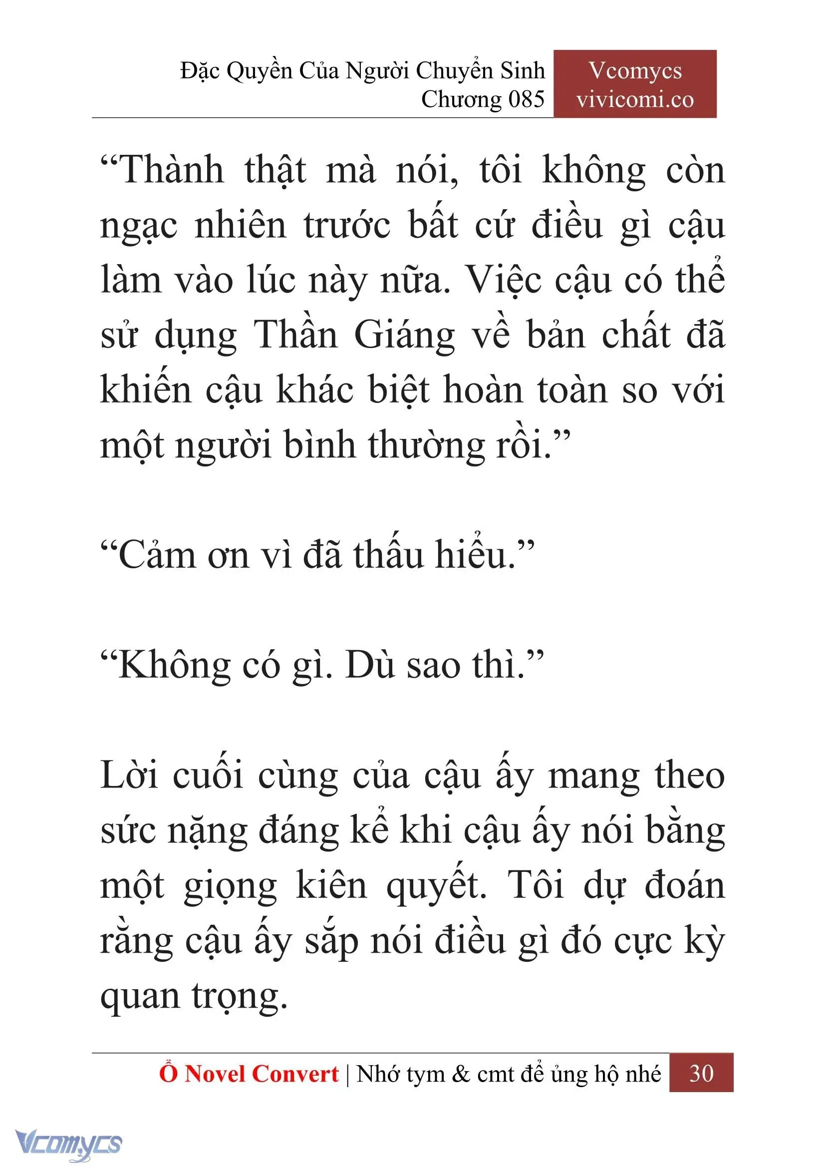 [Novel] Đặc Quyền Của Người Chuyển Sinh Chapter 85 - Trang 33