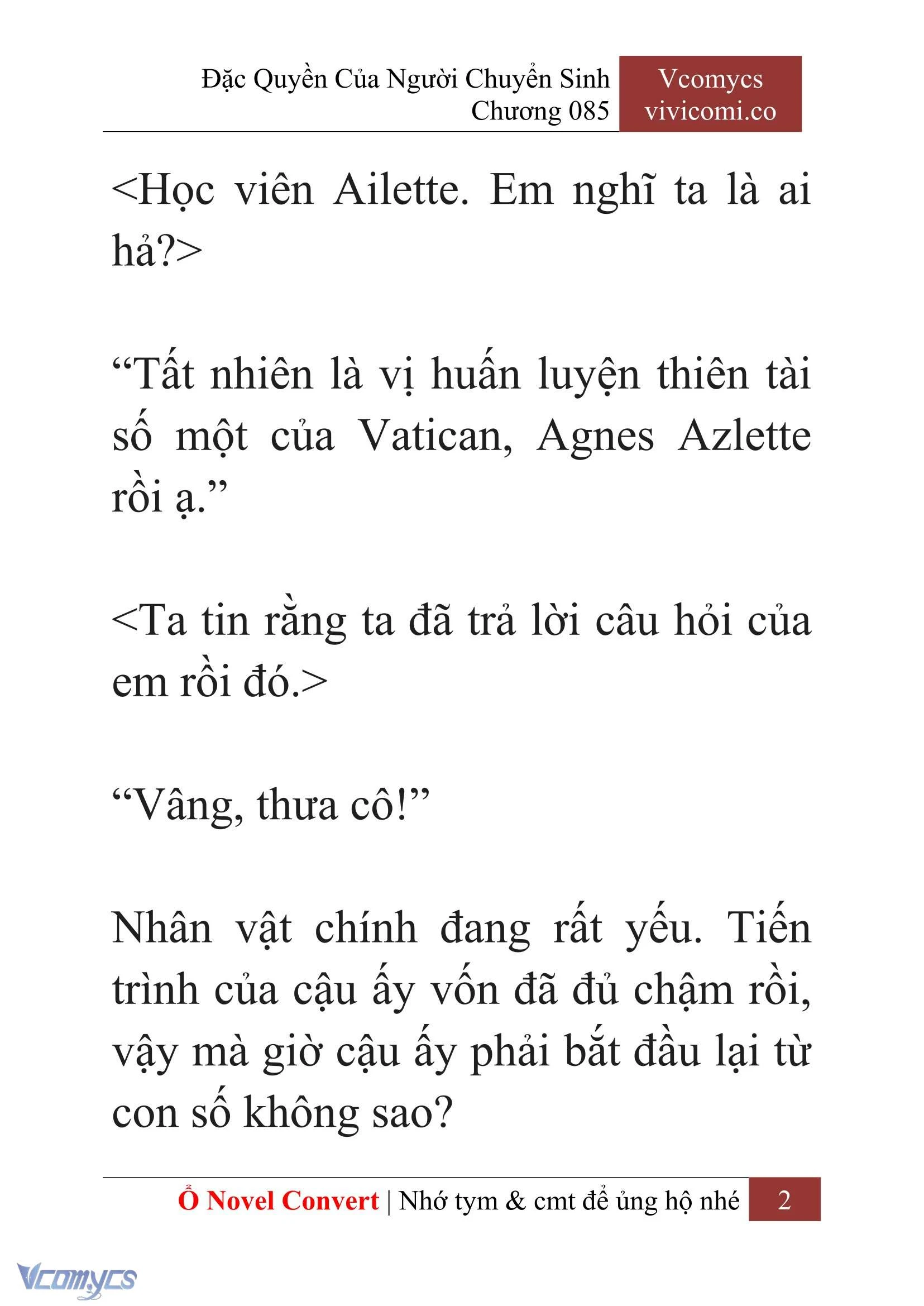 [Novel] Đặc Quyền Của Người Chuyển Sinh Chapter 85 - Trang 5