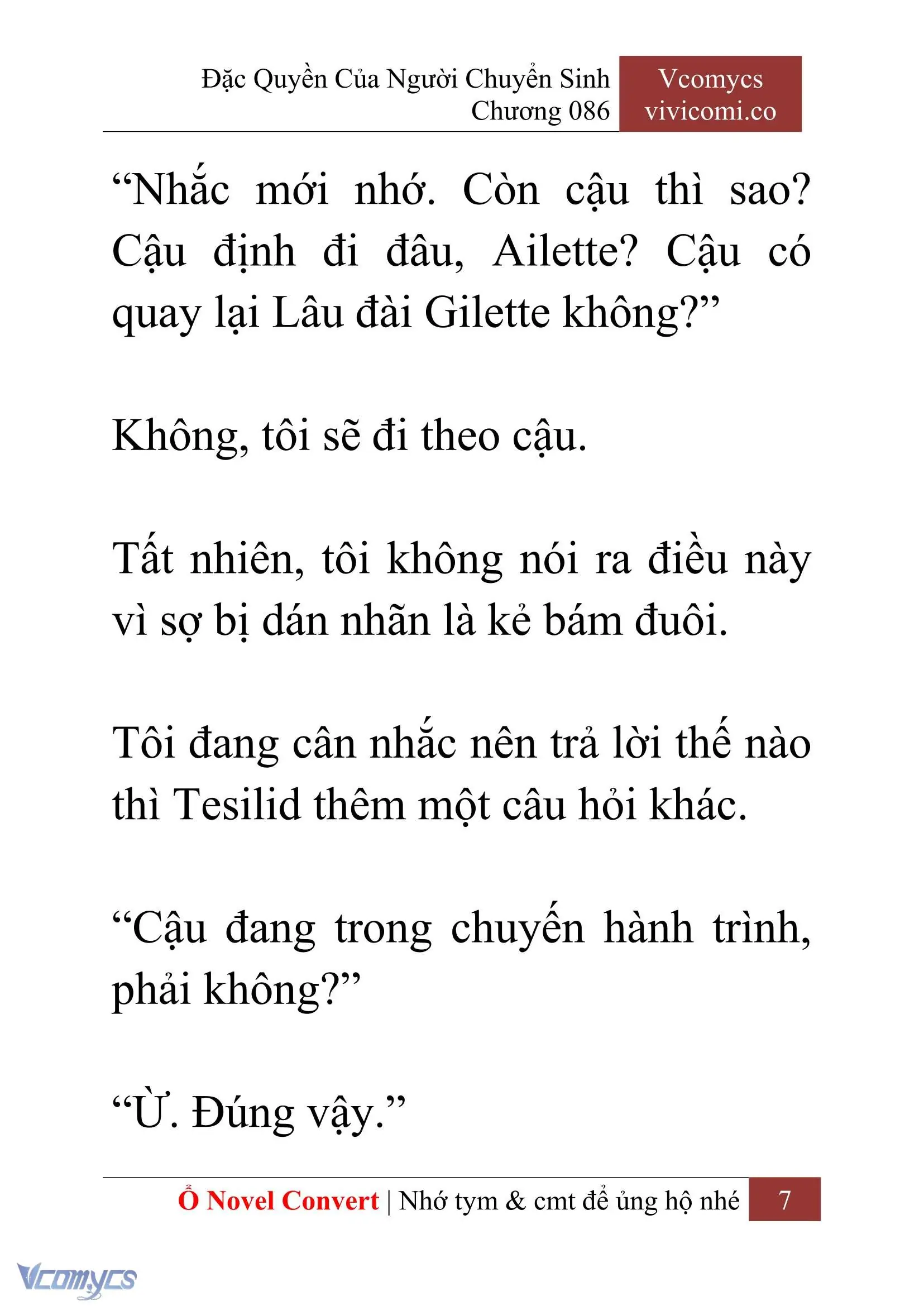 [Novel] Đặc Quyền Của Người Chuyển Sinh Chapter 86 - Trang 10