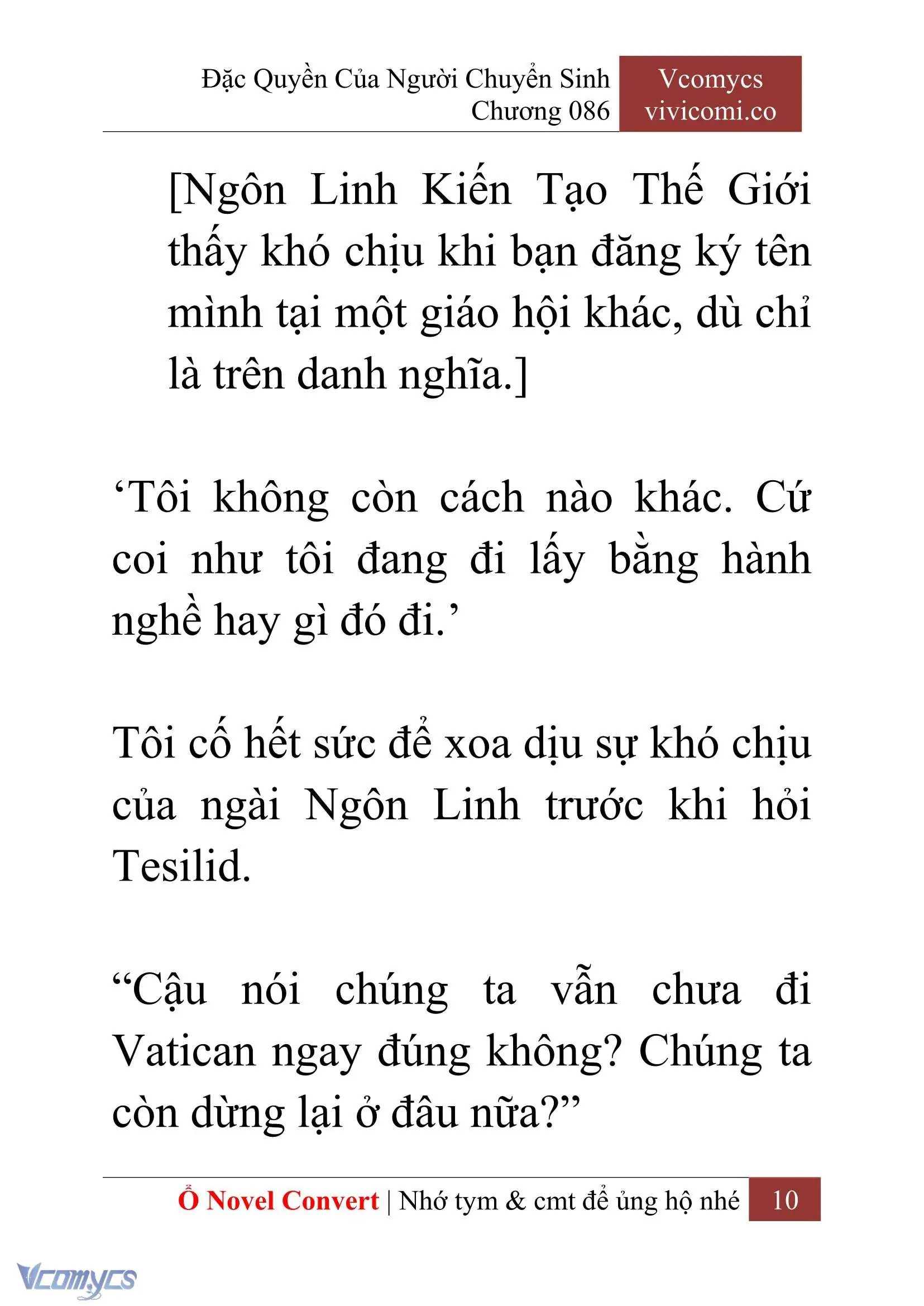 [Novel] Đặc Quyền Của Người Chuyển Sinh Chapter 86 - Trang 13