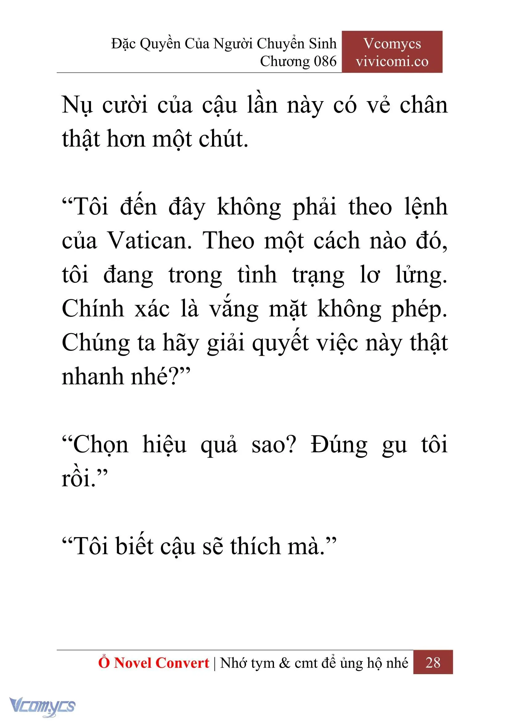 [Novel] Đặc Quyền Của Người Chuyển Sinh Chapter 86 - Trang 31