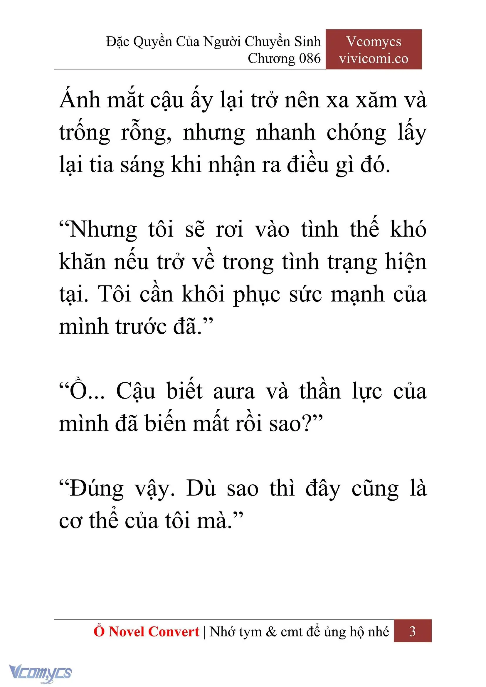 [Novel] Đặc Quyền Của Người Chuyển Sinh Chapter 86 - Trang 6