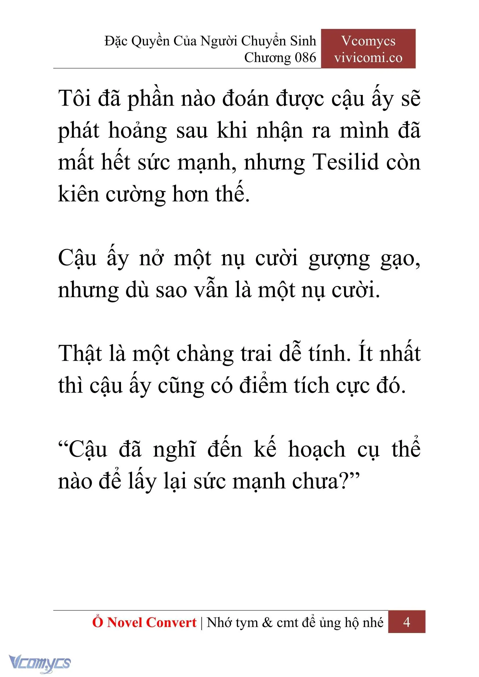 [Novel] Đặc Quyền Của Người Chuyển Sinh Chapter 86 - Trang 7