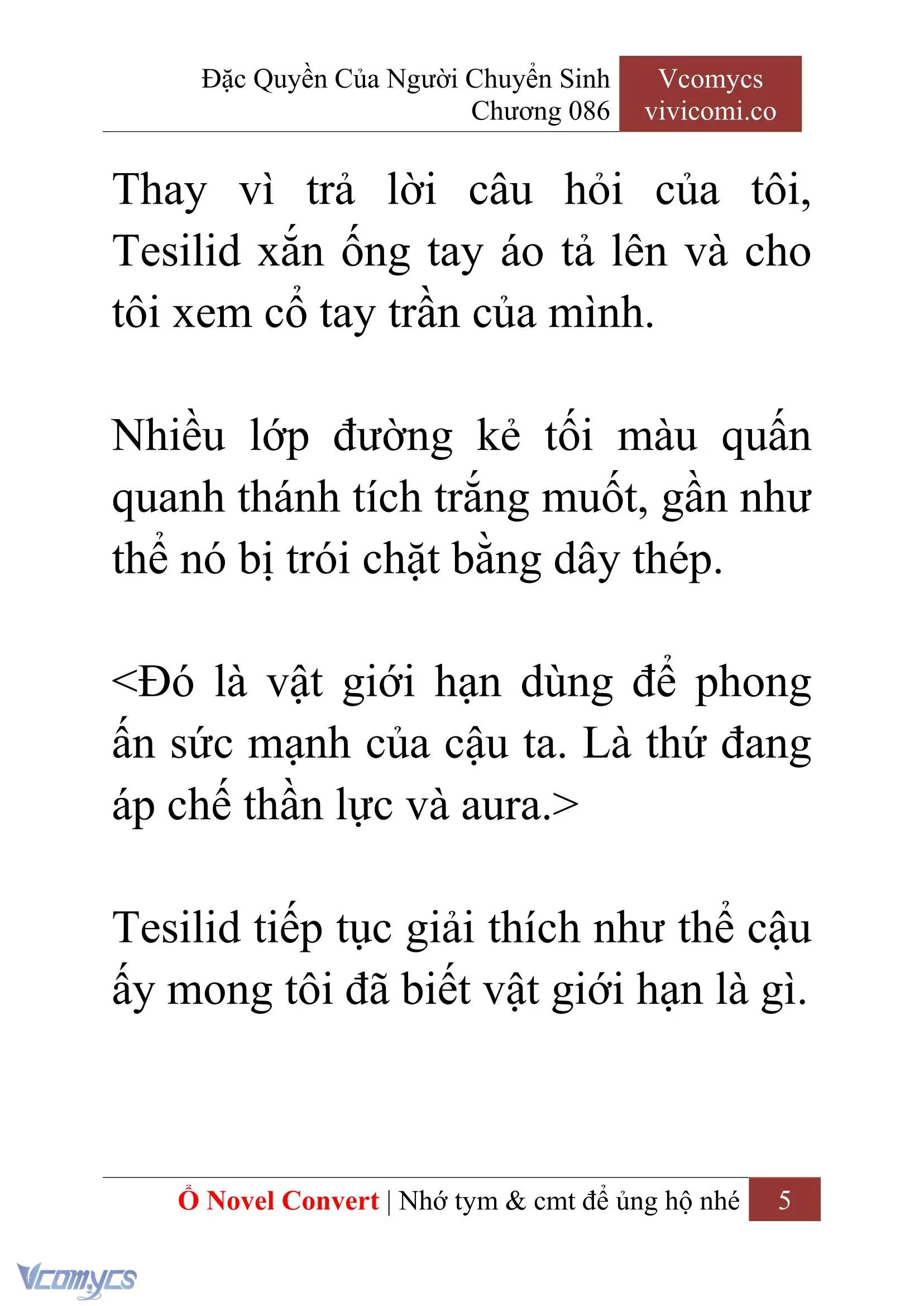 [Novel] Đặc Quyền Của Người Chuyển Sinh Chapter 86 - Trang 8