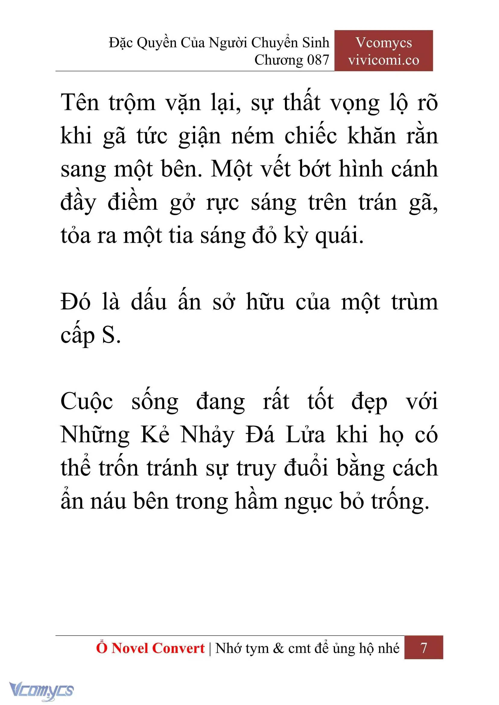 [Novel] Đặc Quyền Của Người Chuyển Sinh Chapter 87 - Trang 10