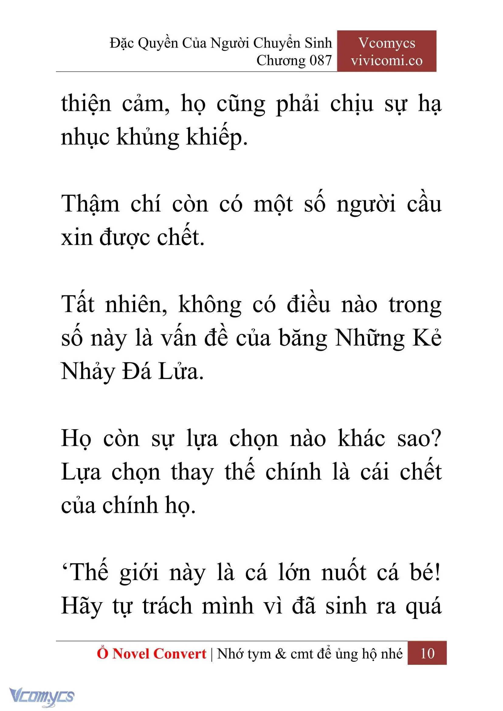 [Novel] Đặc Quyền Của Người Chuyển Sinh Chapter 87 - Trang 13