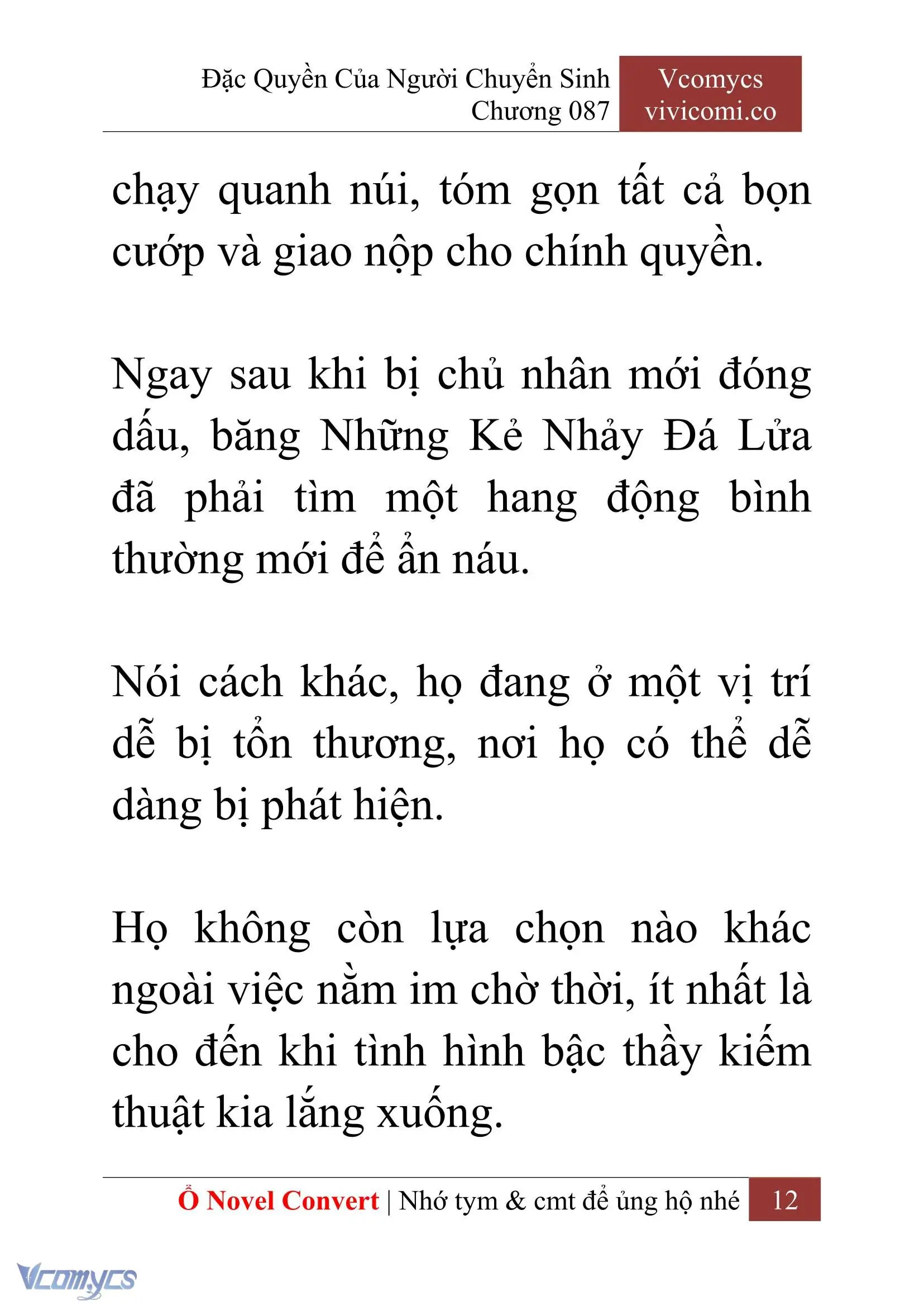 [Novel] Đặc Quyền Của Người Chuyển Sinh Chapter 87 - Trang 15
