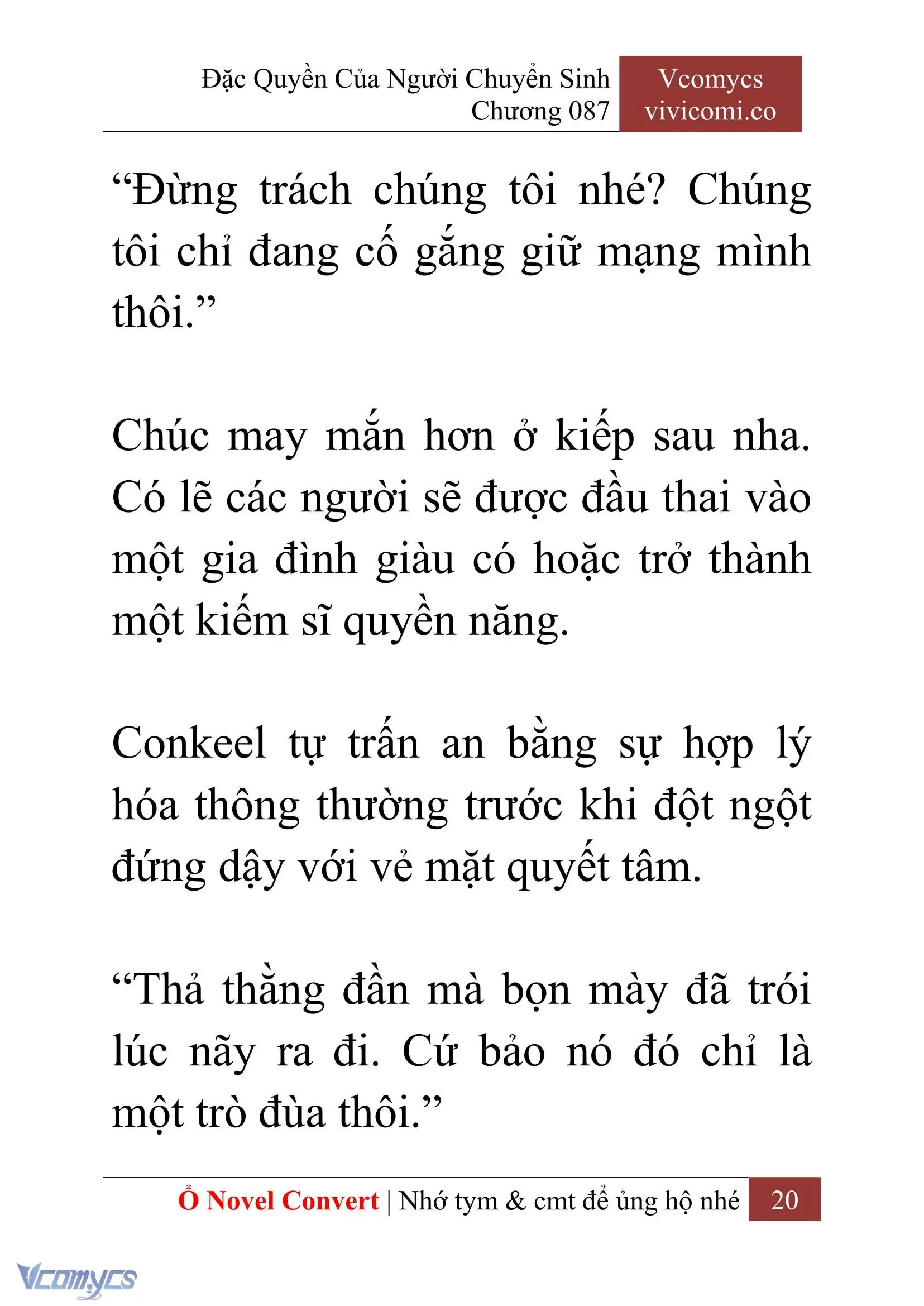 [Novel] Đặc Quyền Của Người Chuyển Sinh Chapter 87 - Trang 23
