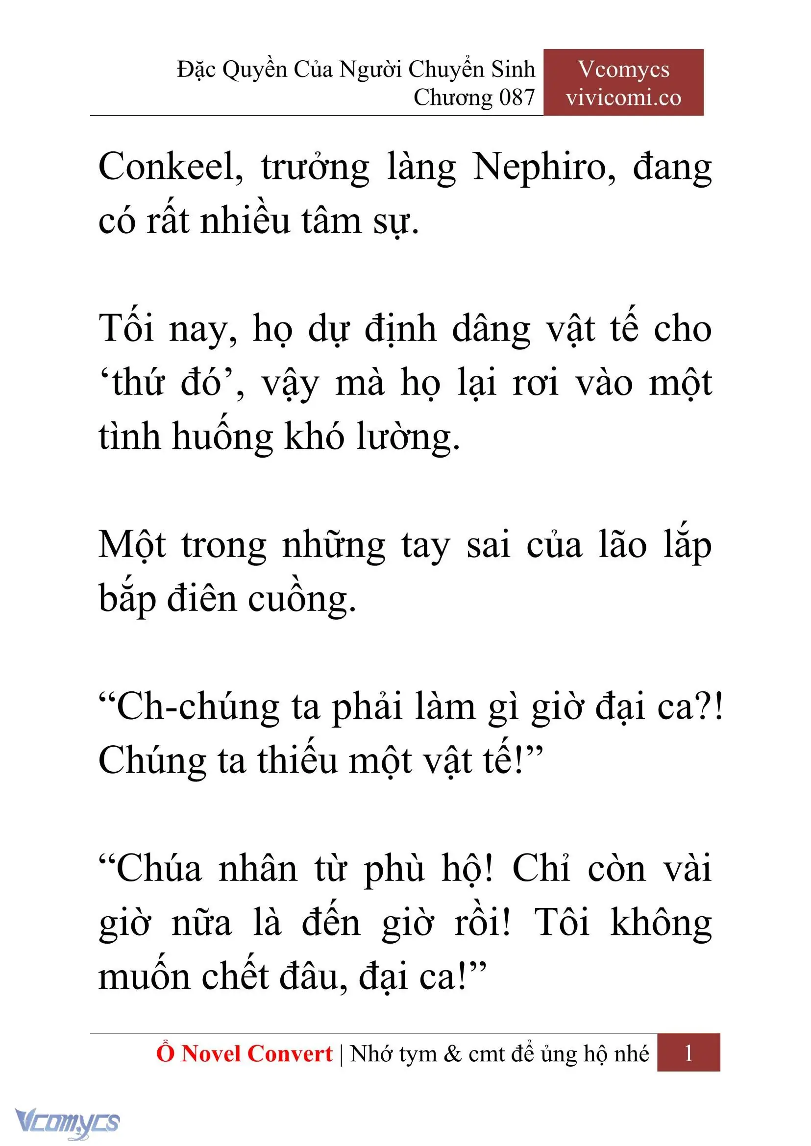 [Novel] Đặc Quyền Của Người Chuyển Sinh Chapter 87 - Trang 4