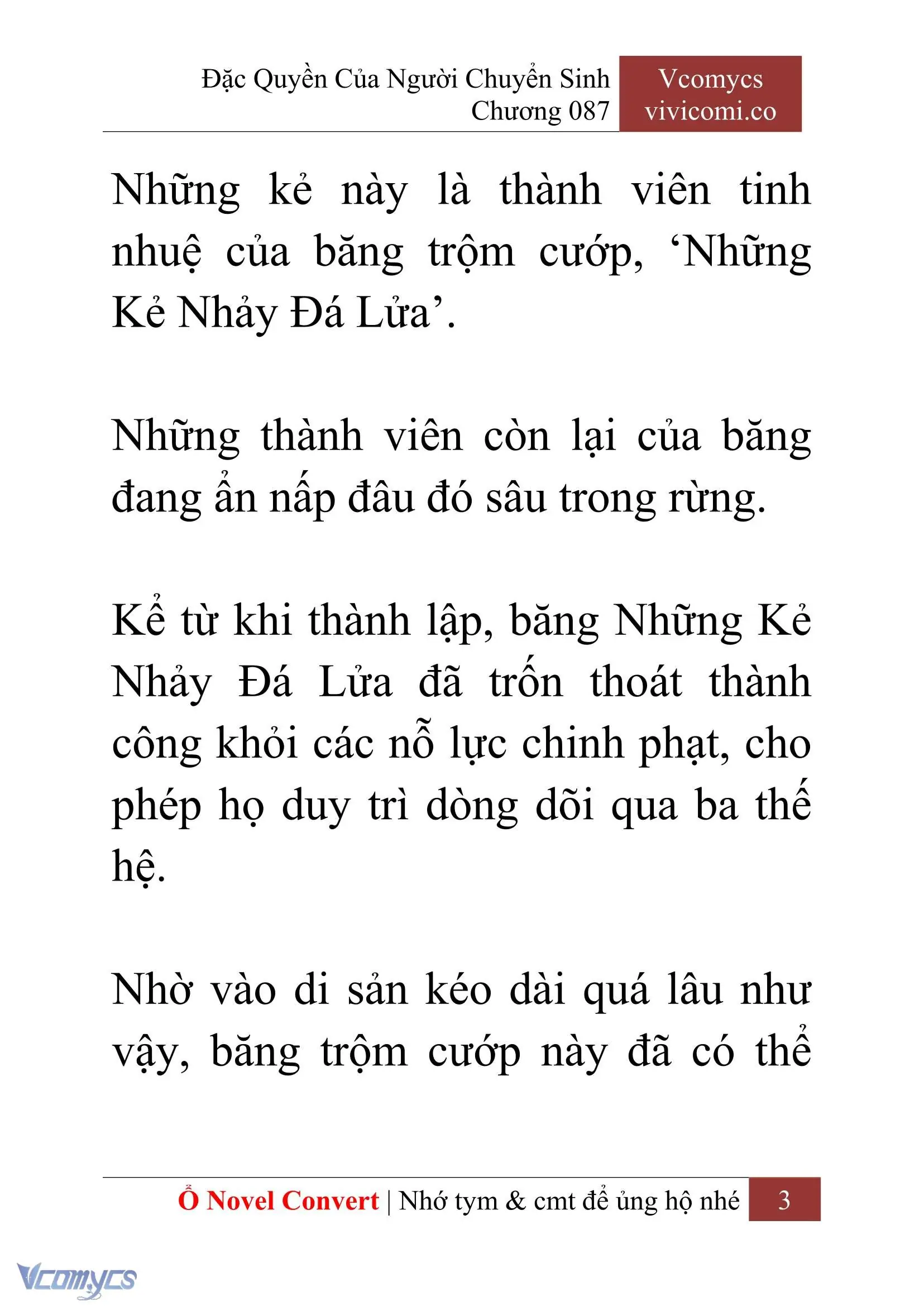 [Novel] Đặc Quyền Của Người Chuyển Sinh Chapter 87 - Trang 6