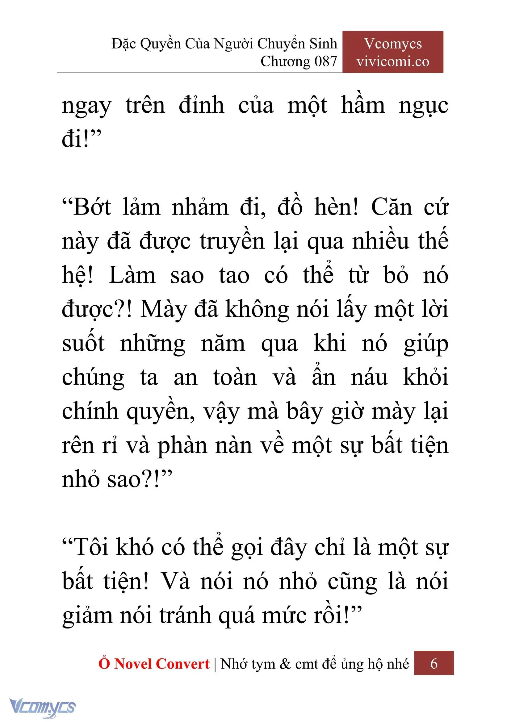 [Novel] Đặc Quyền Của Người Chuyển Sinh Chapter 87 - Trang 9