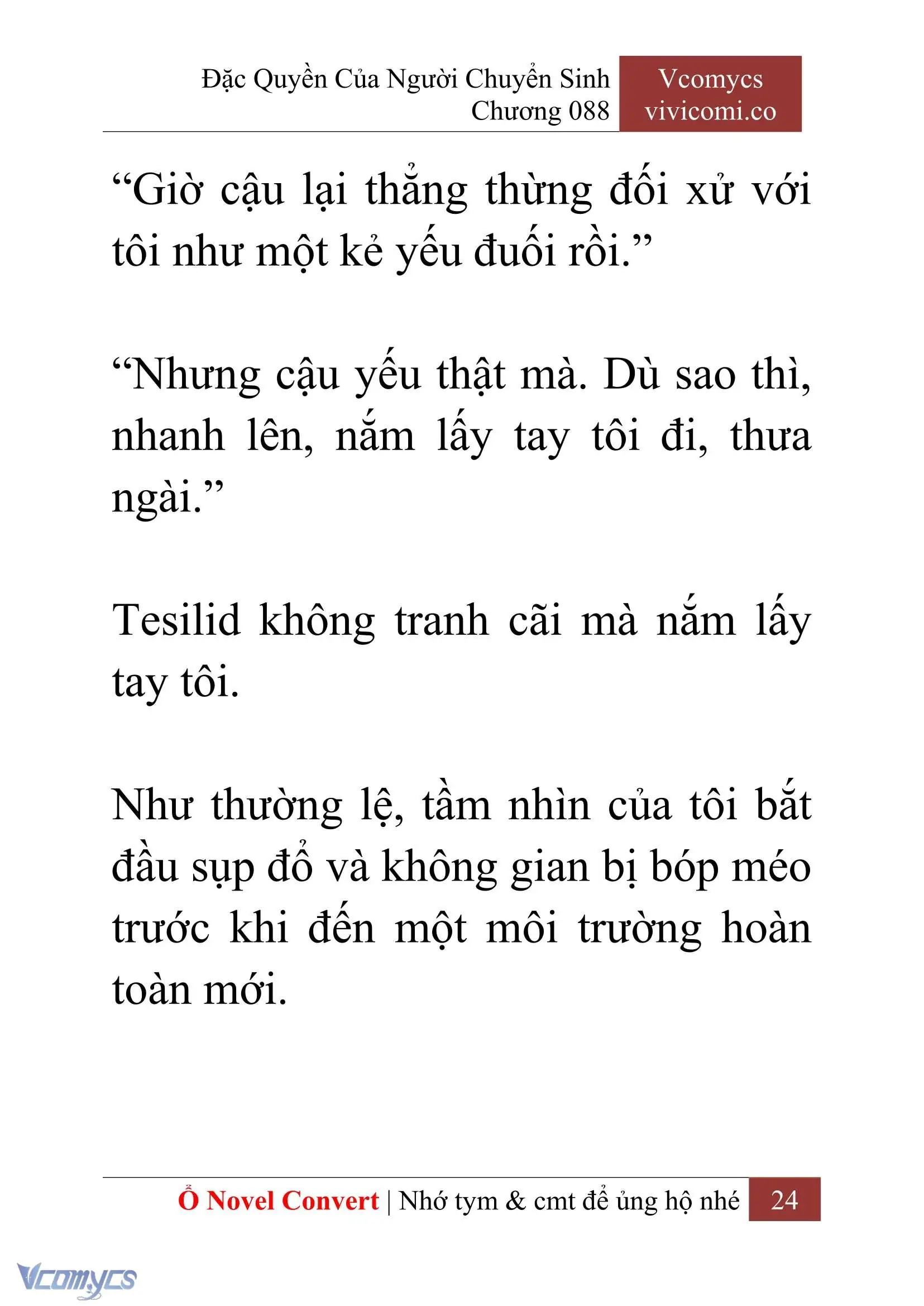 [Novel] Đặc Quyền Của Người Chuyển Sinh Chapter 88 - Trang 27