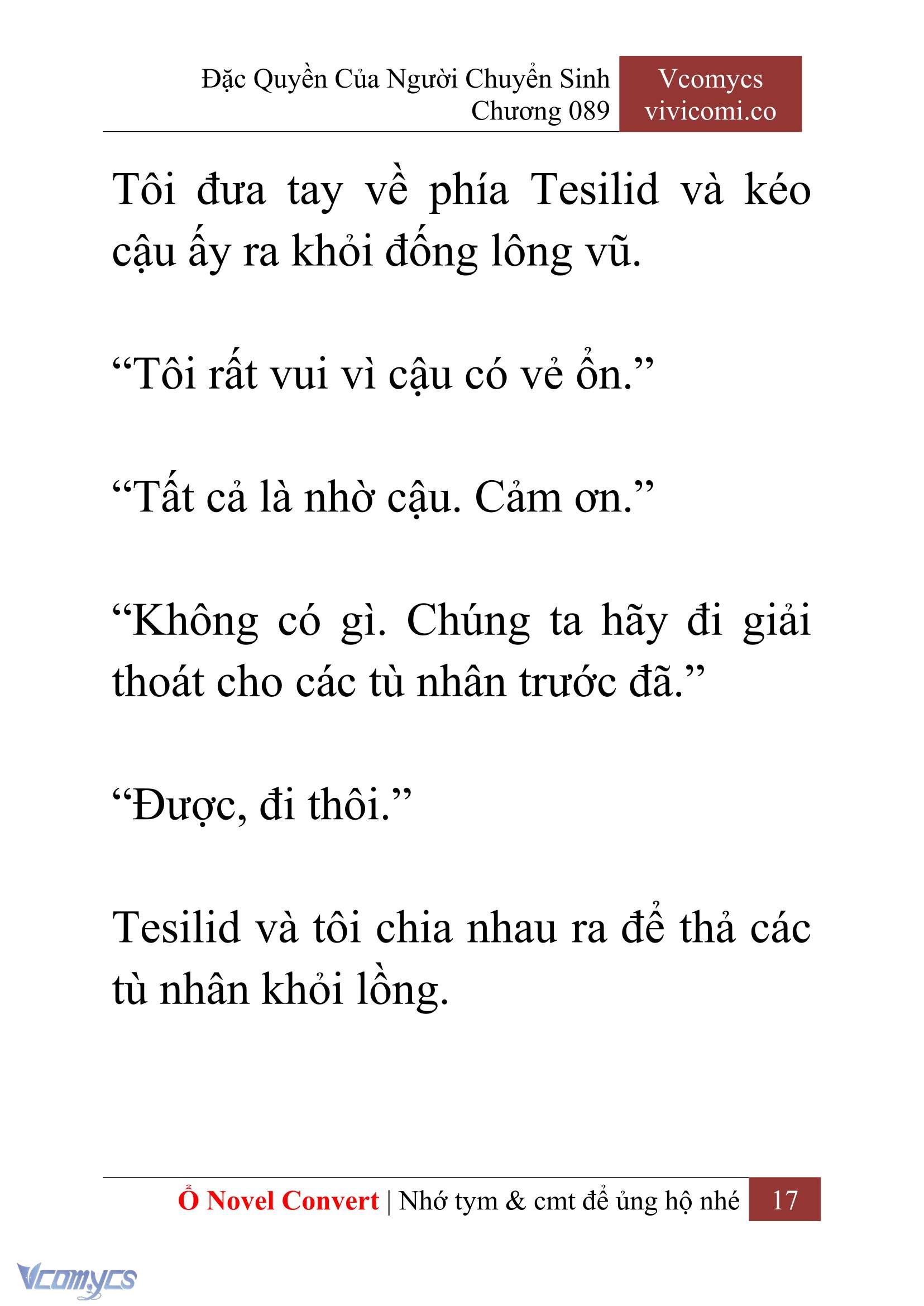 [Novel] Đặc Quyền Của Người Chuyển Sinh Chapter 89 - Trang 20
