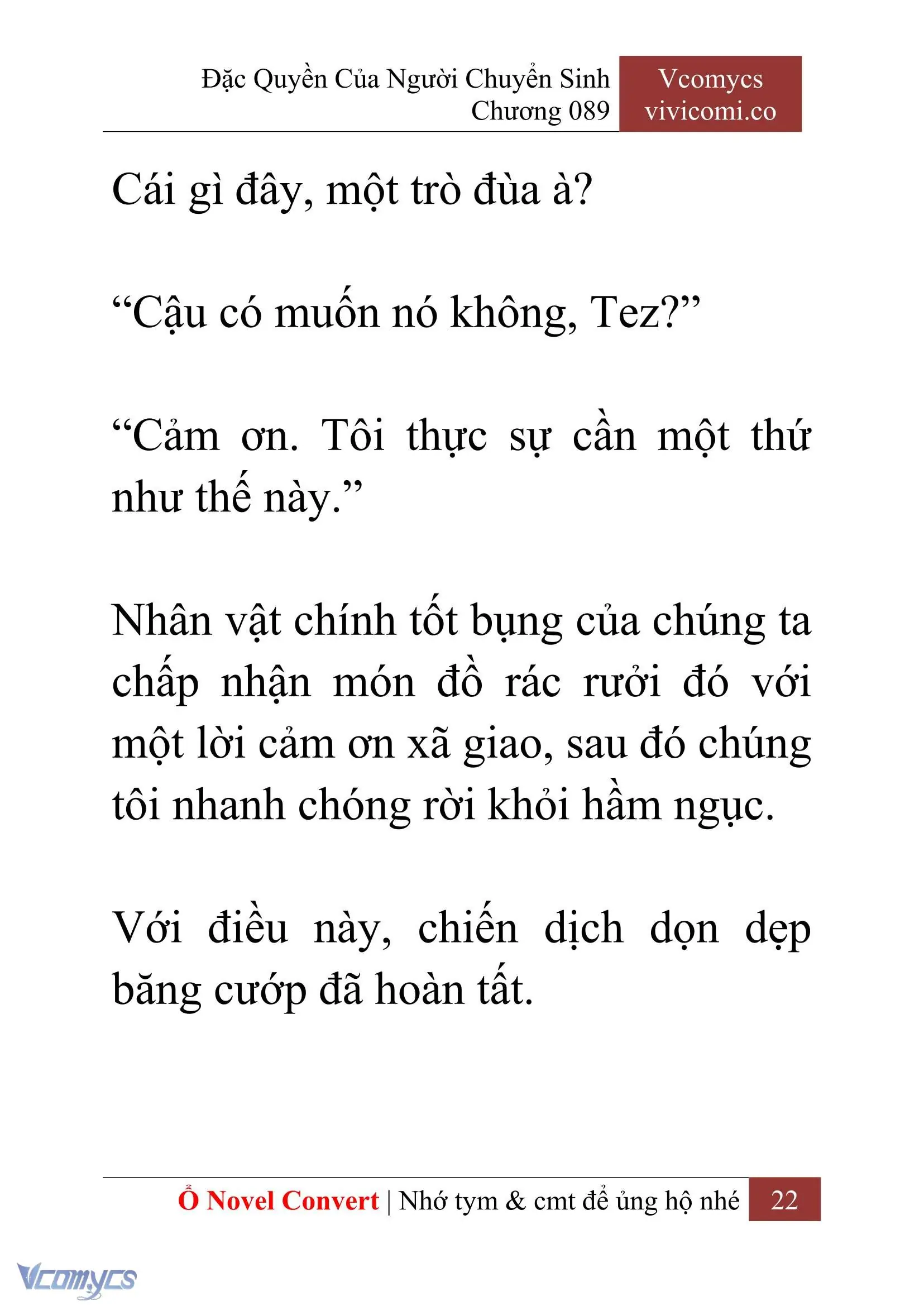 [Novel] Đặc Quyền Của Người Chuyển Sinh Chapter 89 - Trang 25