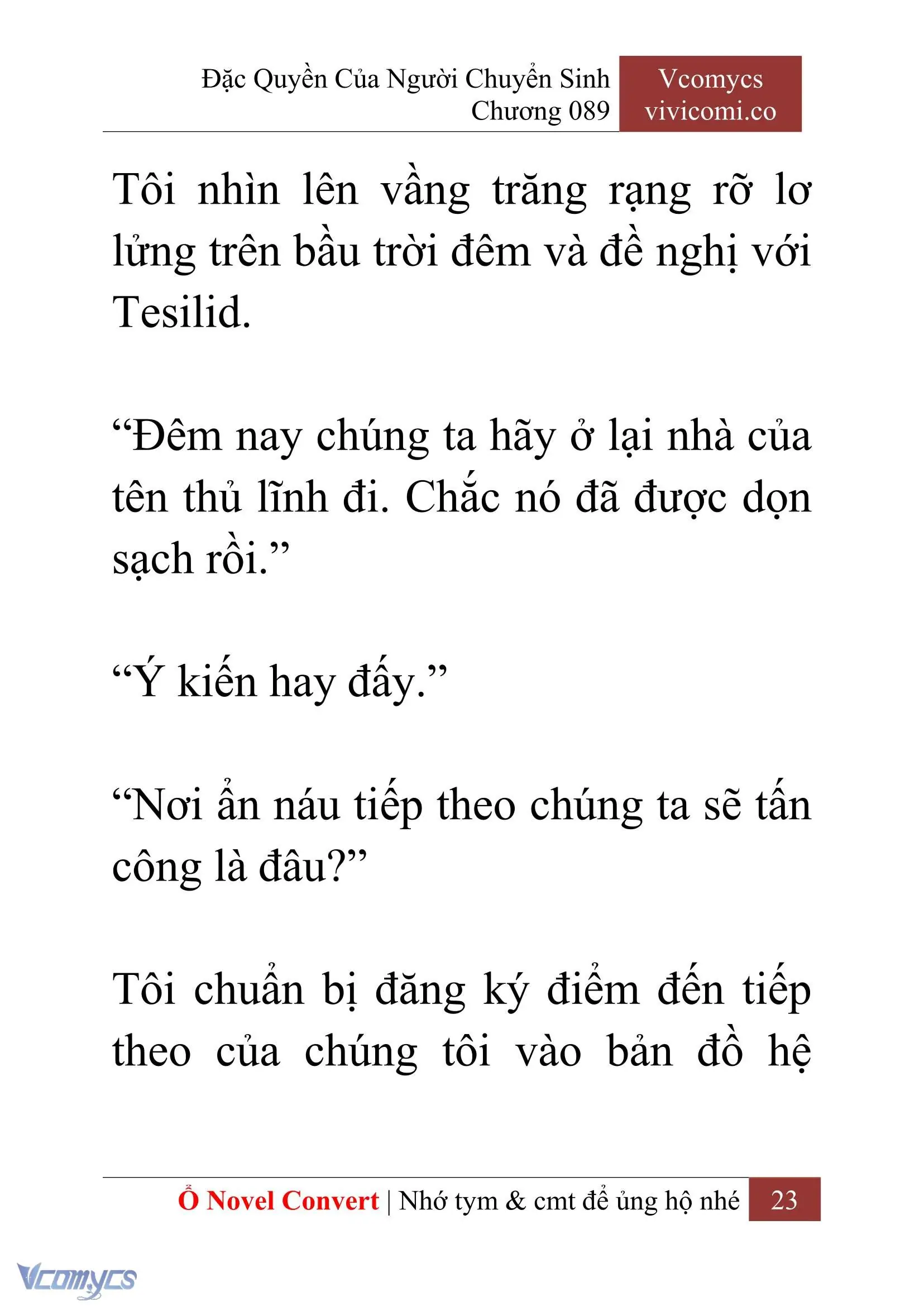 [Novel] Đặc Quyền Của Người Chuyển Sinh Chapter 89 - Trang 26