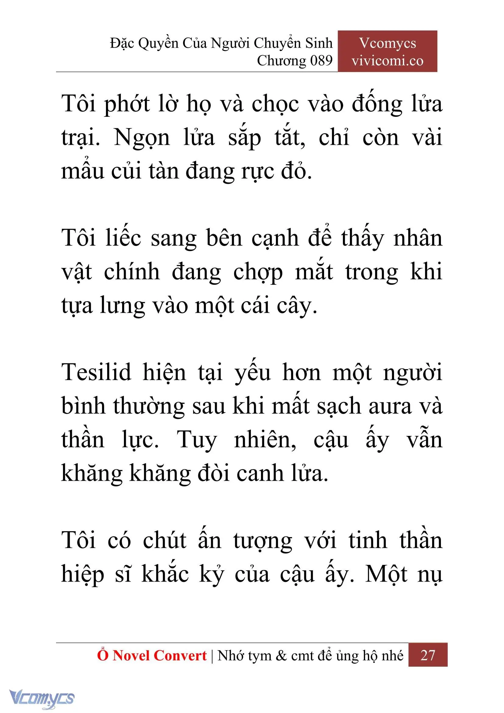 [Novel] Đặc Quyền Của Người Chuyển Sinh Chapter 89 - Trang 30