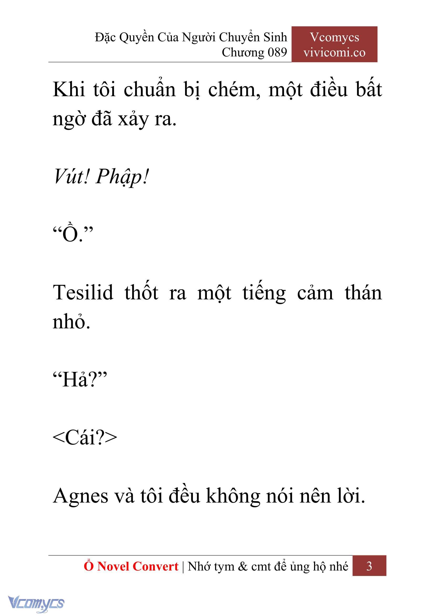 [Novel] Đặc Quyền Của Người Chuyển Sinh Chapter 89 - Trang 6