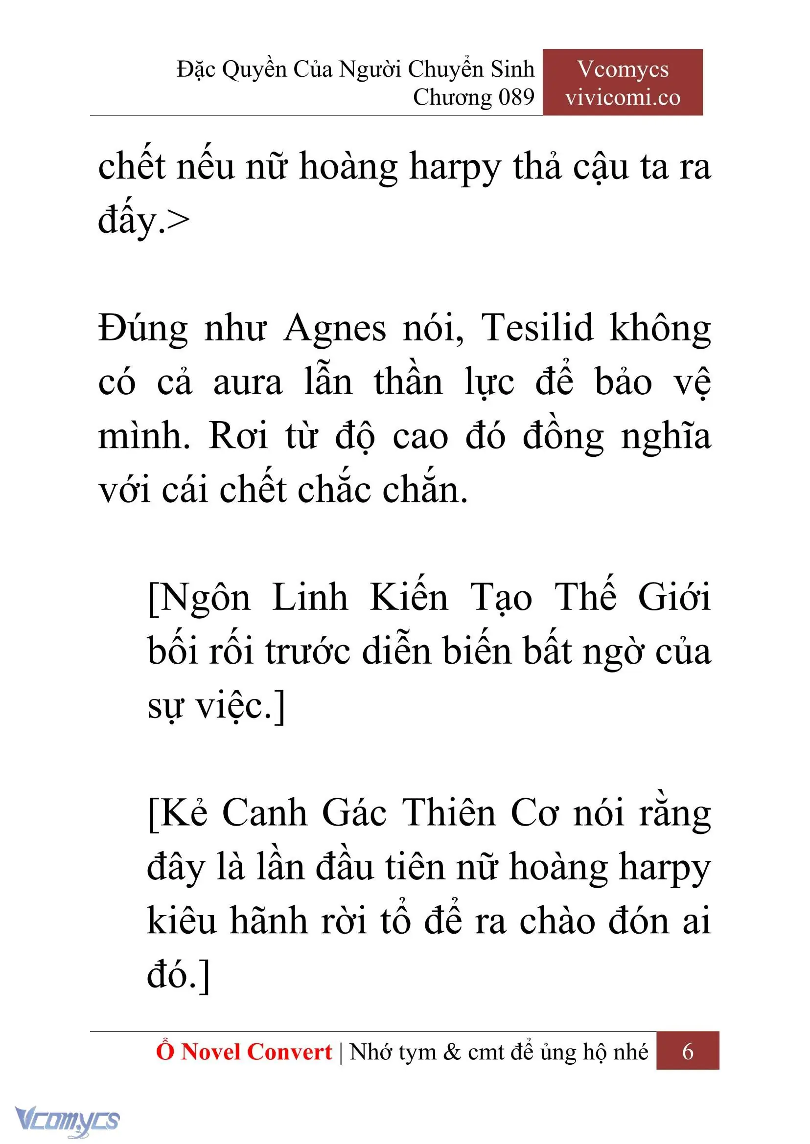 [Novel] Đặc Quyền Của Người Chuyển Sinh Chapter 89 - Trang 9