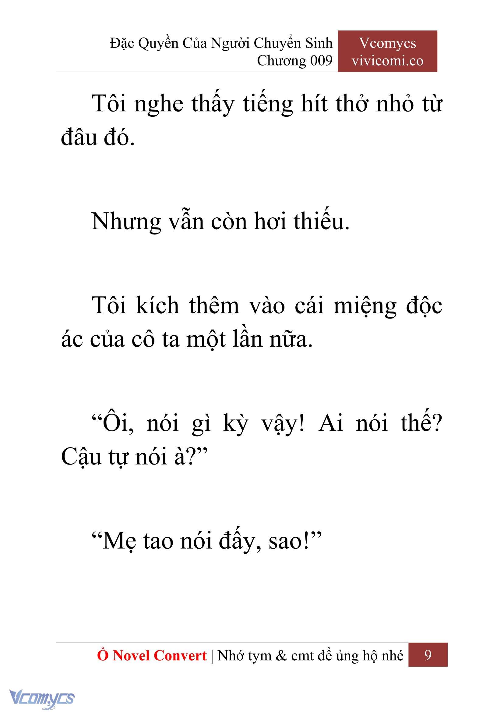[Novel] Đặc Quyền Của Người Chuyển Sinh Chapter 9 - Trang 11