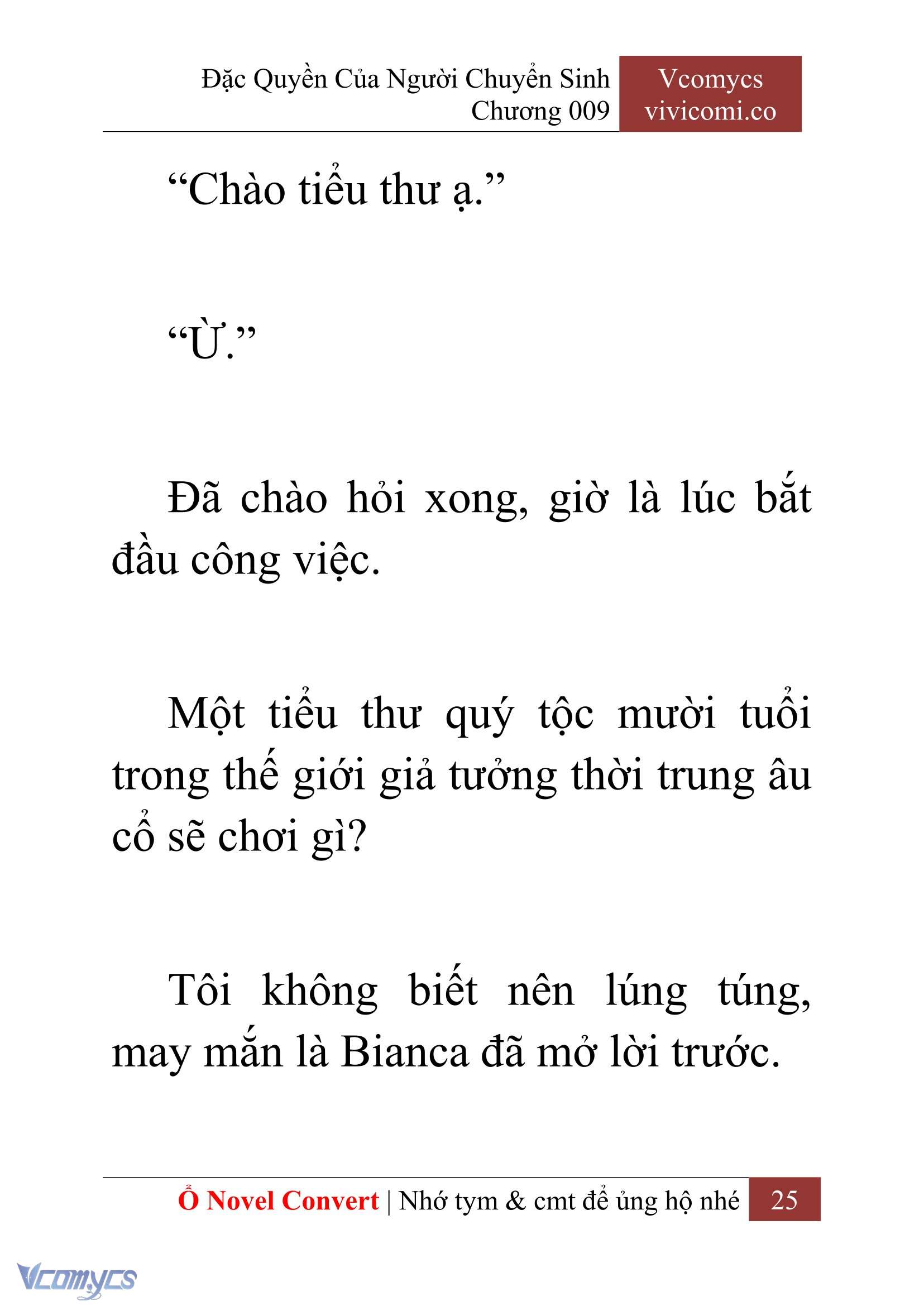 [Novel] Đặc Quyền Của Người Chuyển Sinh Chapter 9 - Trang 27