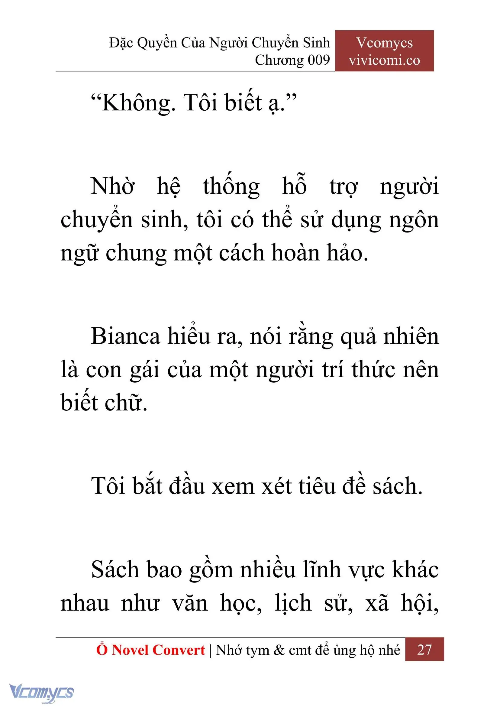 [Novel] Đặc Quyền Của Người Chuyển Sinh Chapter 9 - Trang 29