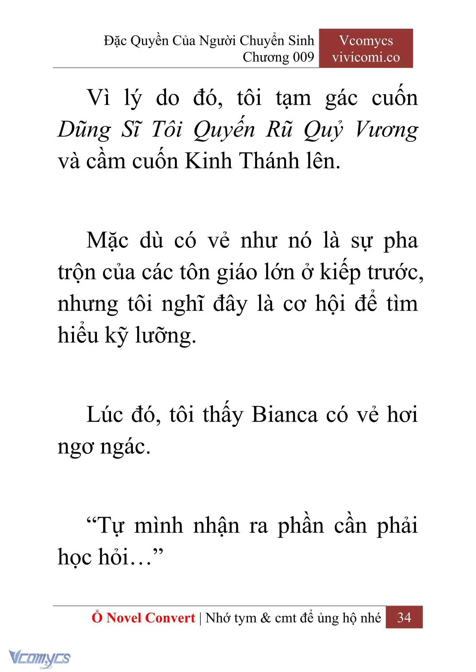 [Novel] Đặc Quyền Của Người Chuyển Sinh Chapter 9 - Trang 36