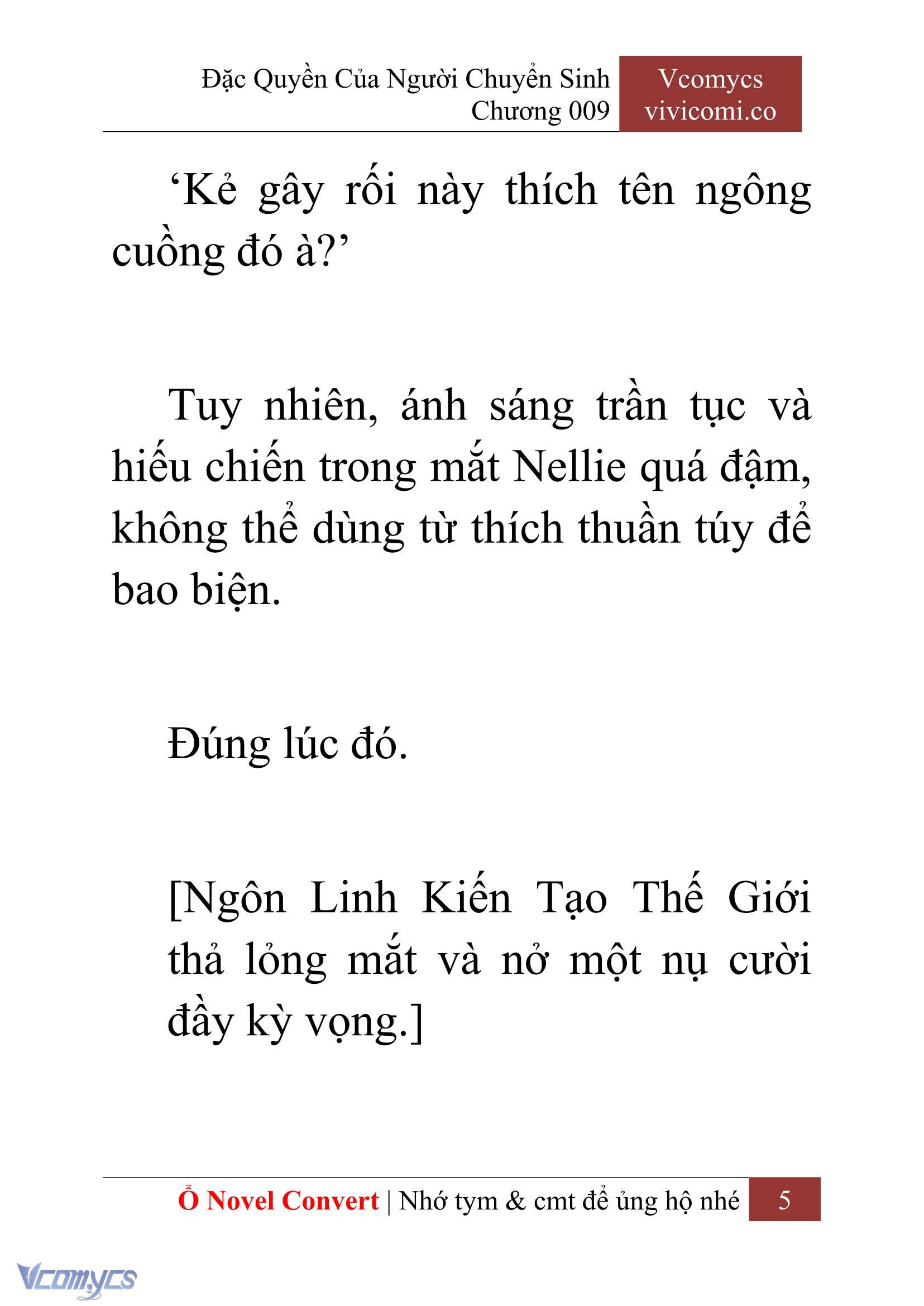 [Novel] Đặc Quyền Của Người Chuyển Sinh Chapter 9 - Trang 7