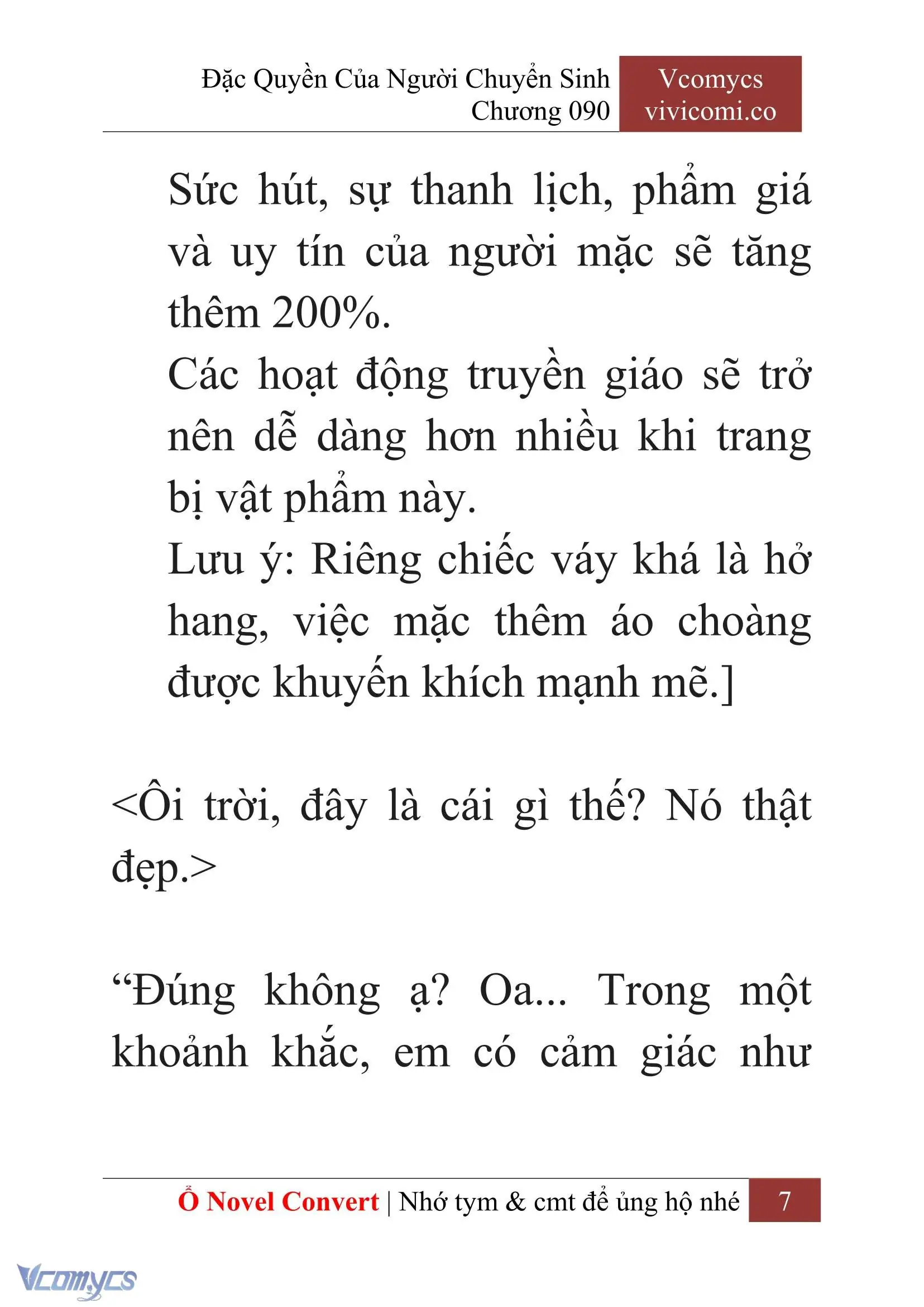[Novel] Đặc Quyền Của Người Chuyển Sinh Chapter 90 - Trang 10