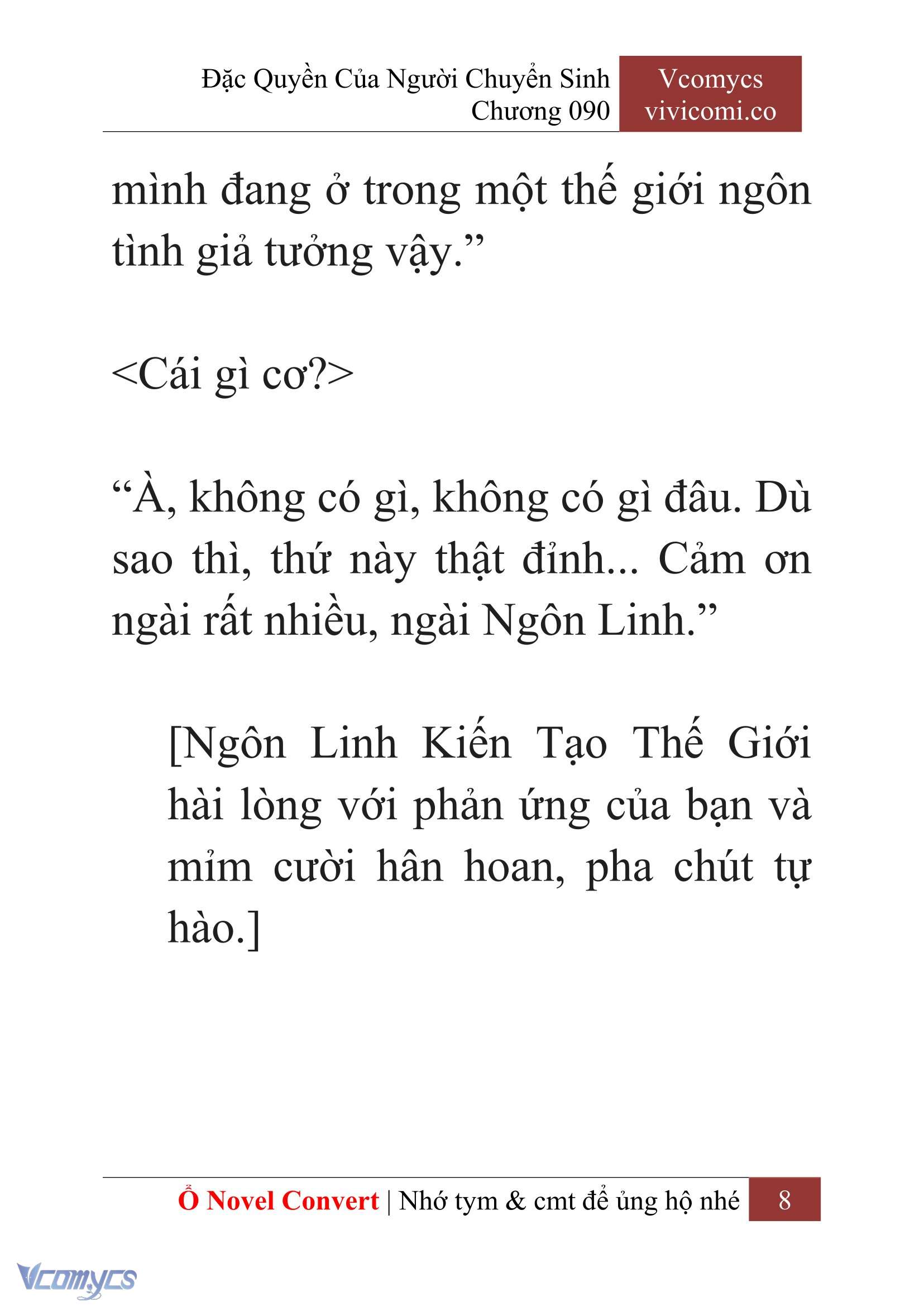 [Novel] Đặc Quyền Của Người Chuyển Sinh Chapter 90 - Trang 11