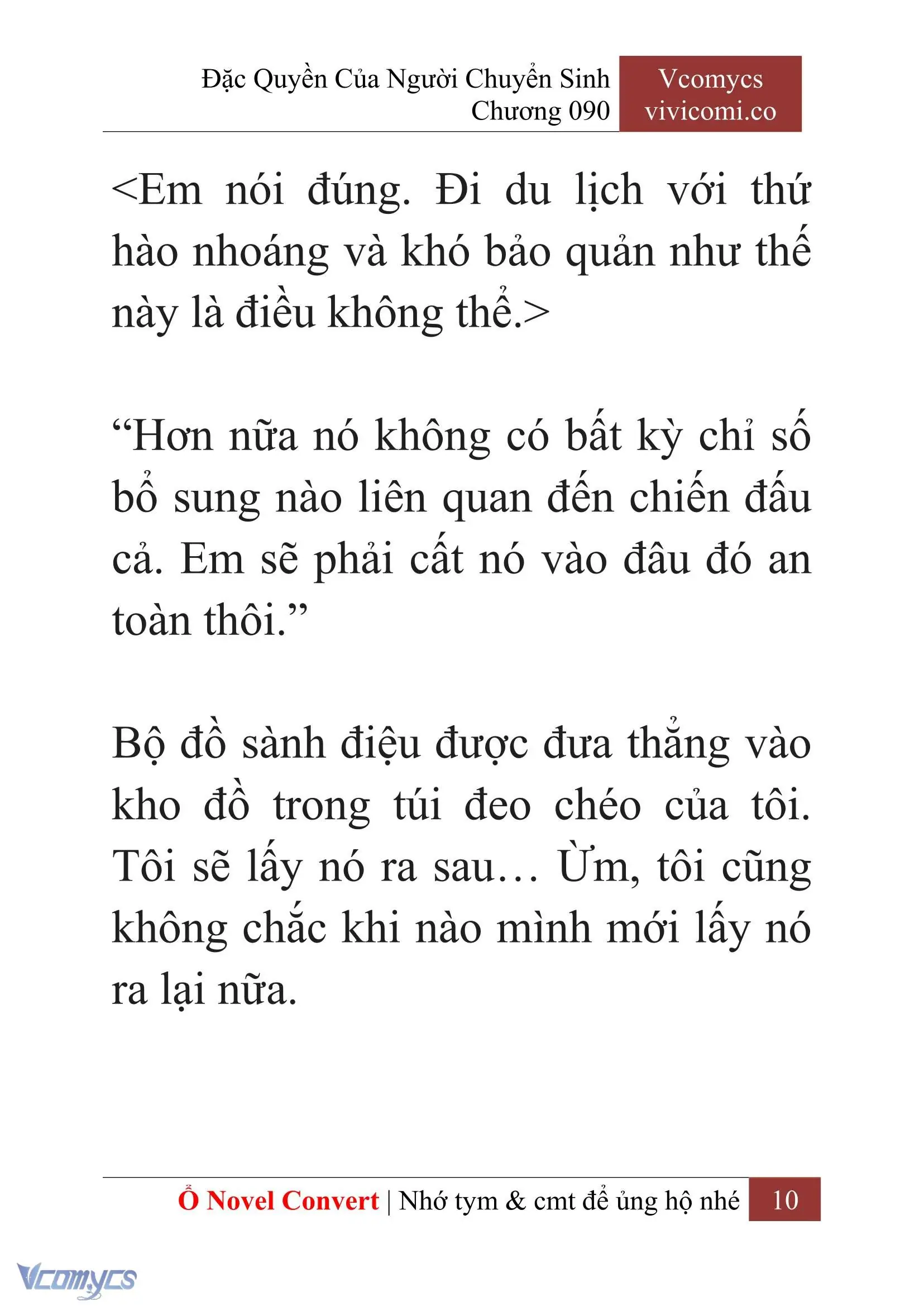 [Novel] Đặc Quyền Của Người Chuyển Sinh Chapter 90 - Trang 13