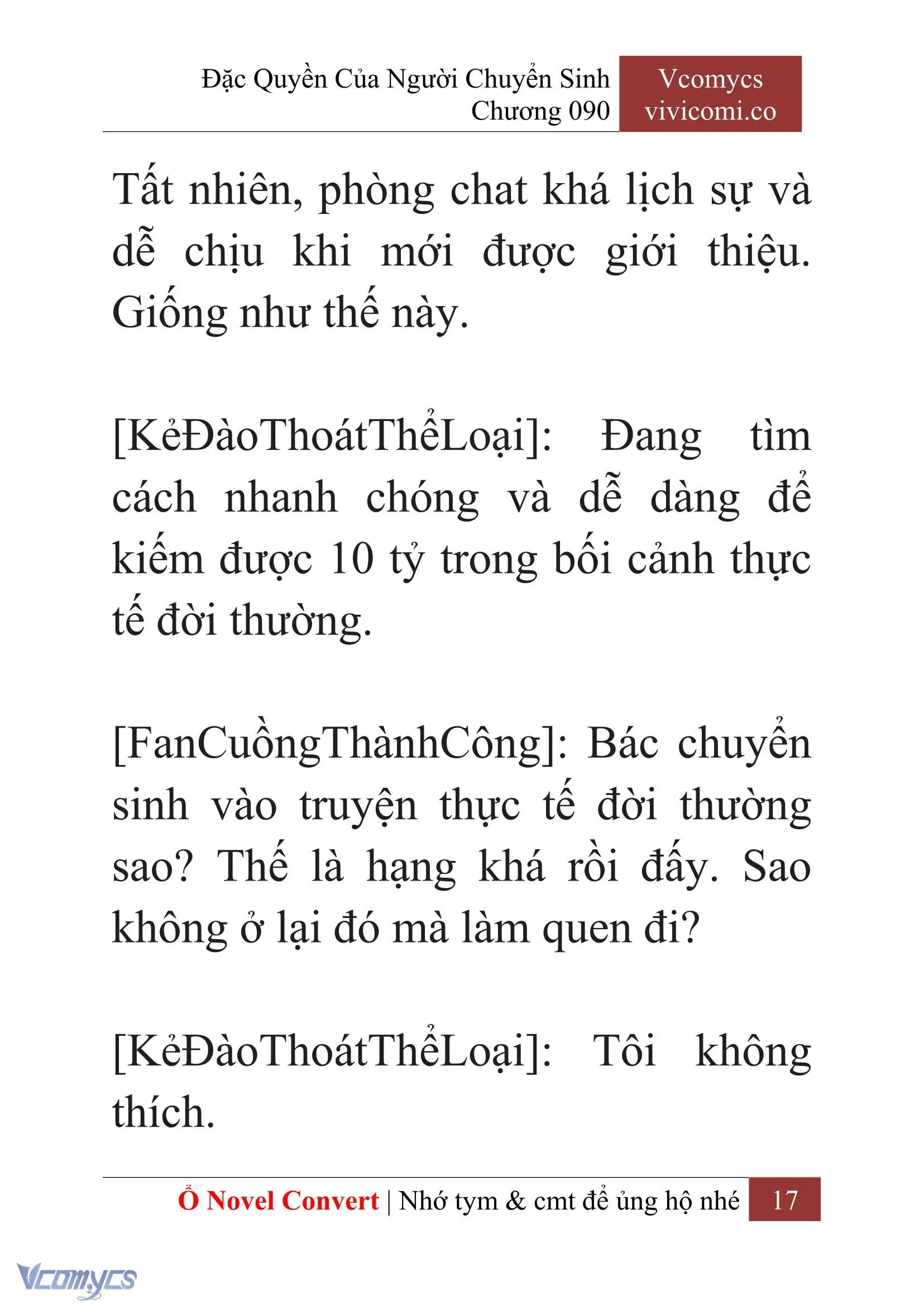 [Novel] Đặc Quyền Của Người Chuyển Sinh Chapter 90 - Trang 20
