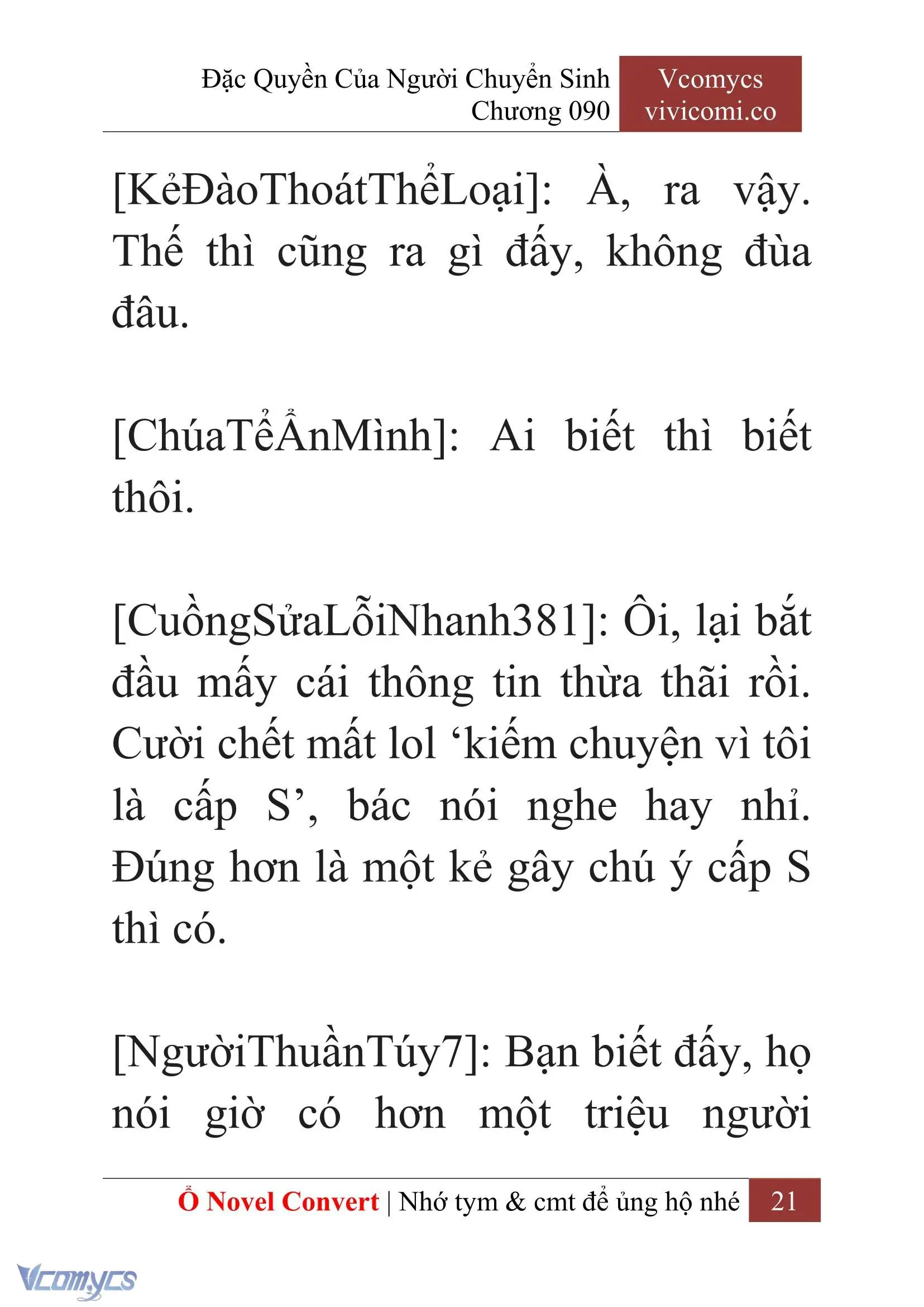 [Novel] Đặc Quyền Của Người Chuyển Sinh Chapter 90 - Trang 24