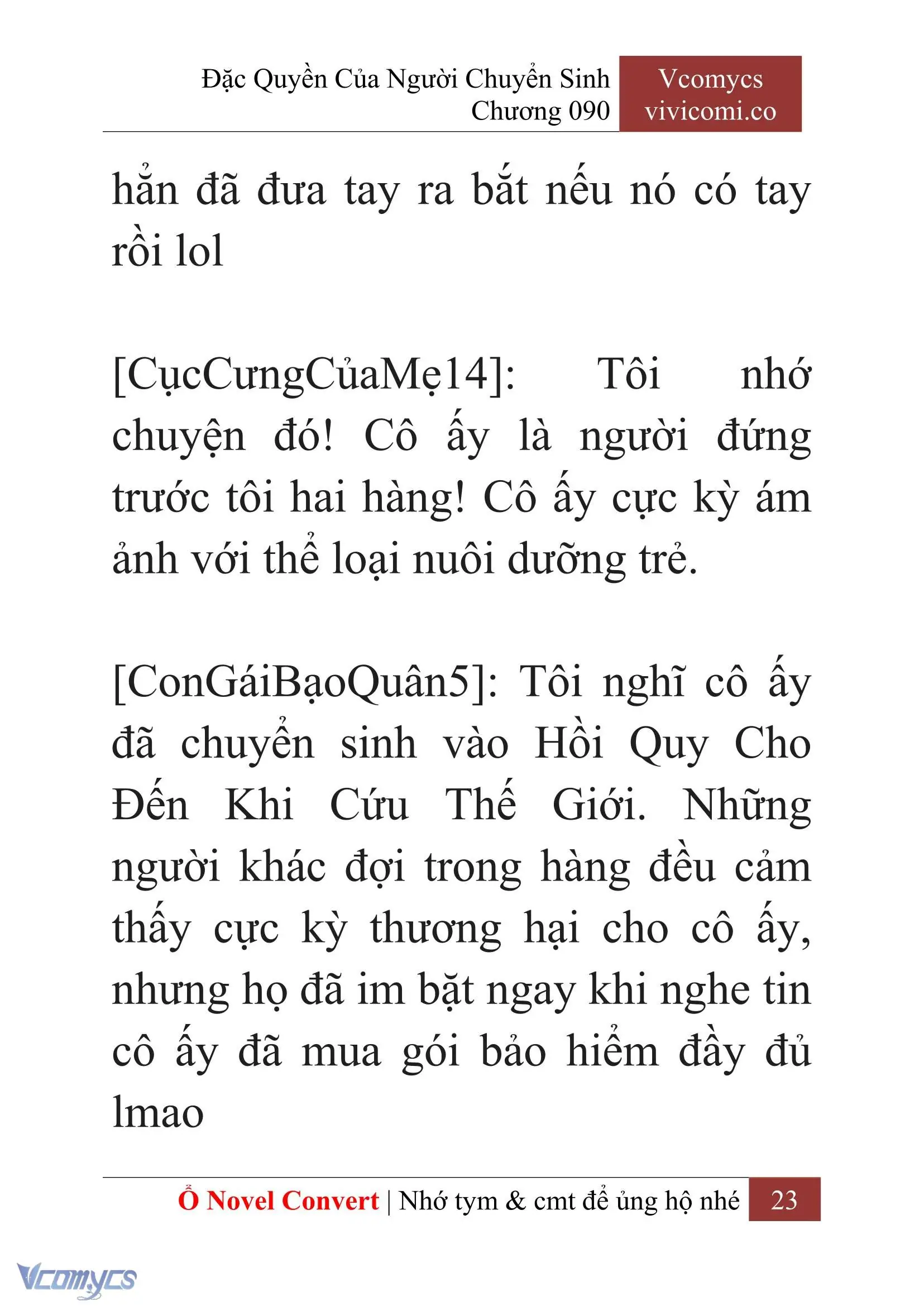 [Novel] Đặc Quyền Của Người Chuyển Sinh Chapter 90 - Trang 26