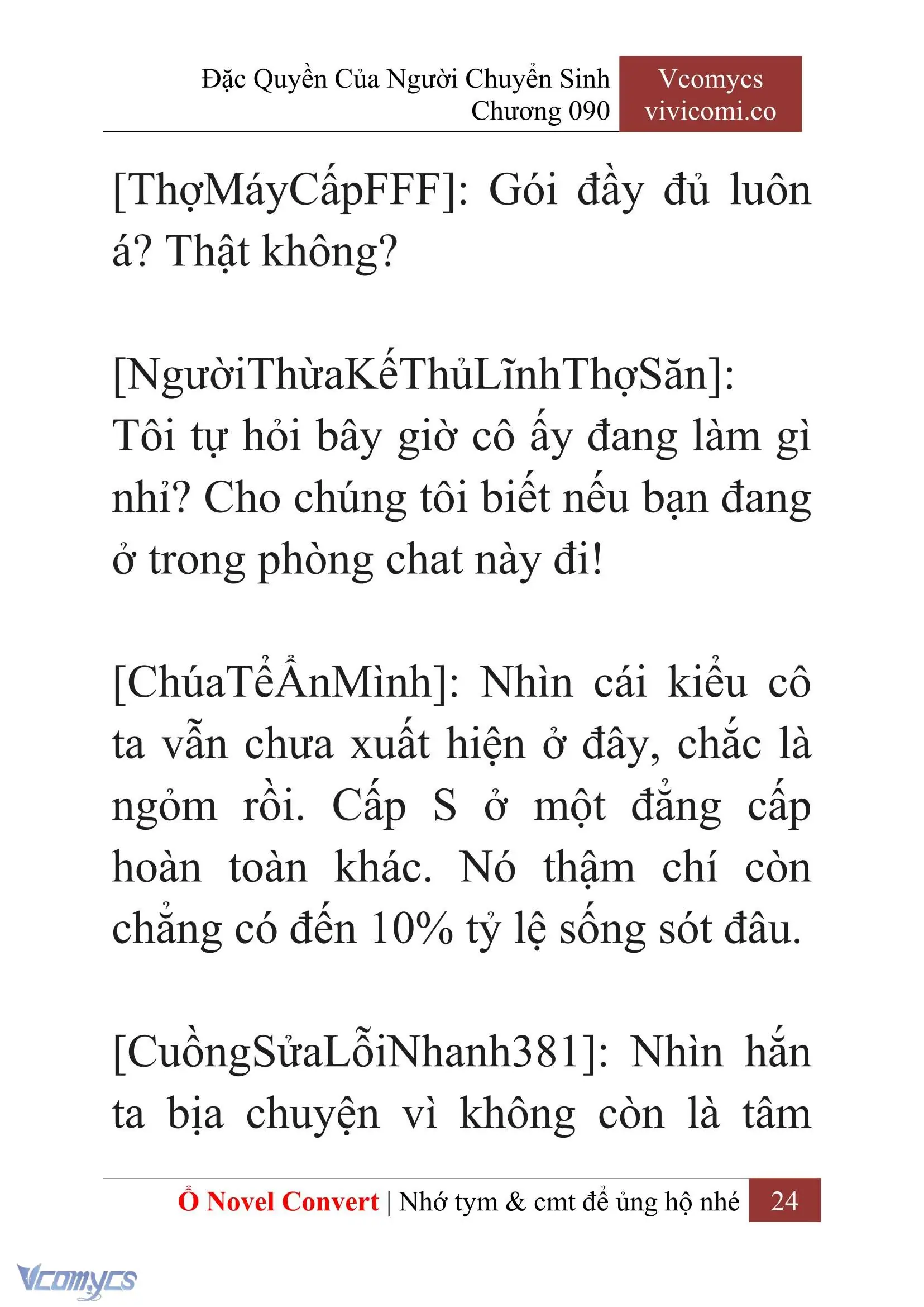 [Novel] Đặc Quyền Của Người Chuyển Sinh Chapter 90 - Trang 27