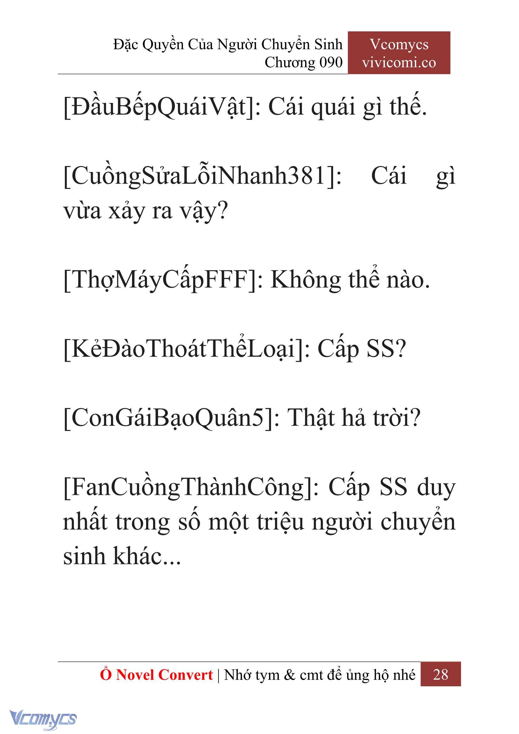 [Novel] Đặc Quyền Của Người Chuyển Sinh Chapter 90 - Trang 31