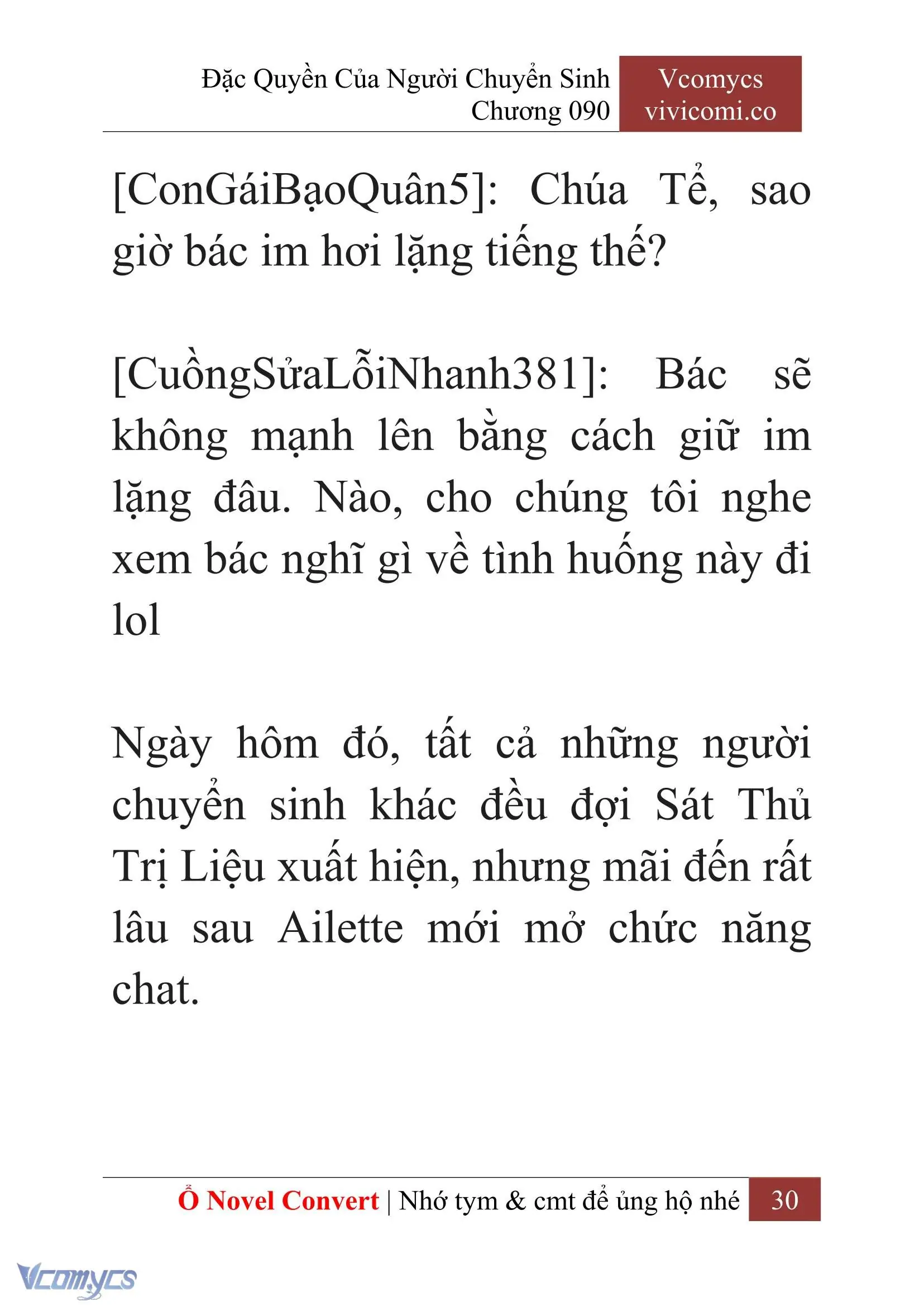 [Novel] Đặc Quyền Của Người Chuyển Sinh Chapter 90 - Trang 33