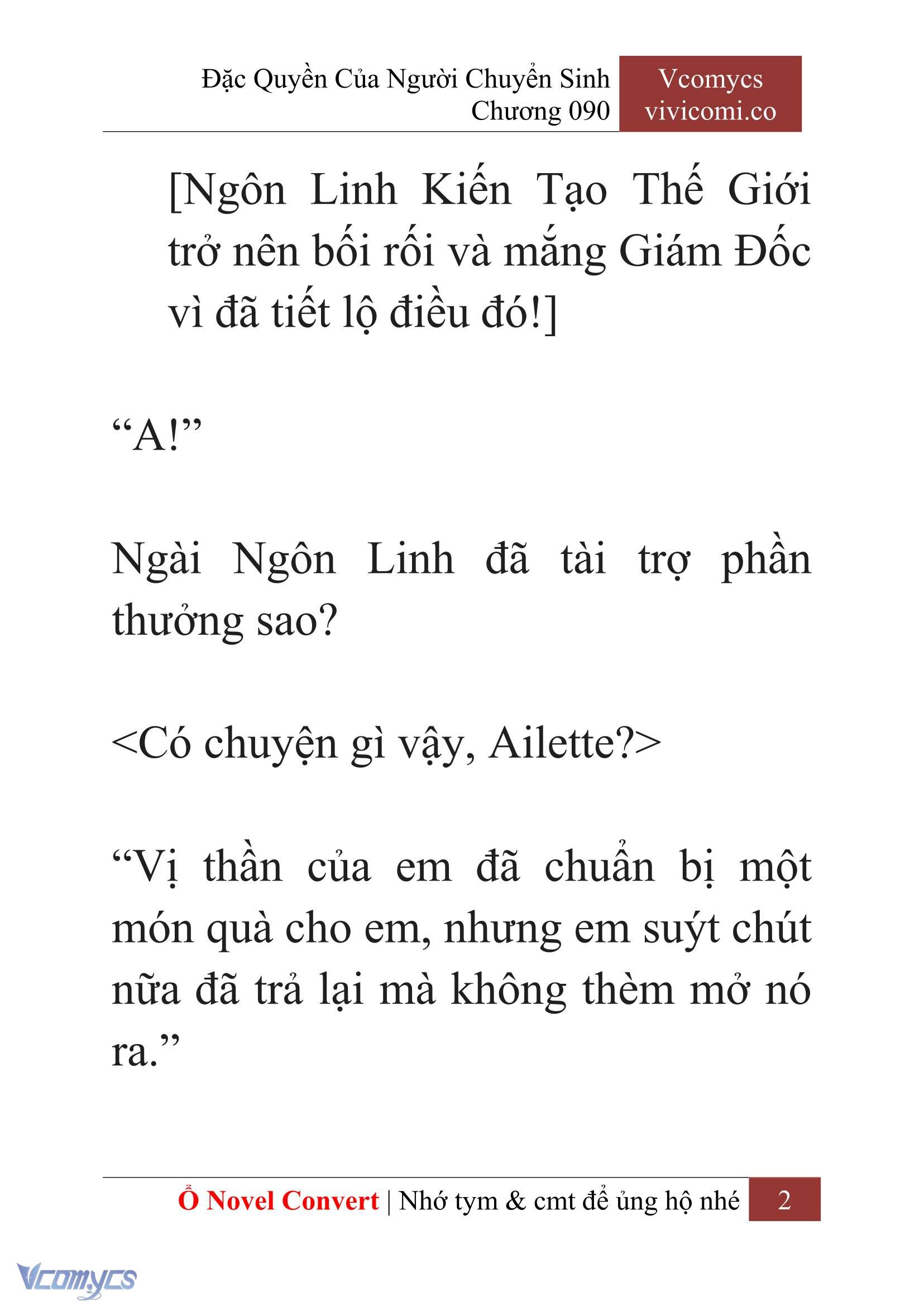 [Novel] Đặc Quyền Của Người Chuyển Sinh Chapter 90 - Trang 5