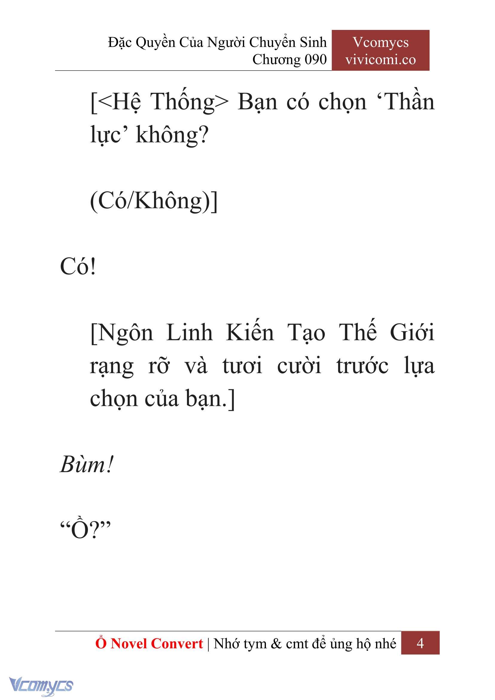 [Novel] Đặc Quyền Của Người Chuyển Sinh Chapter 90 - Trang 7