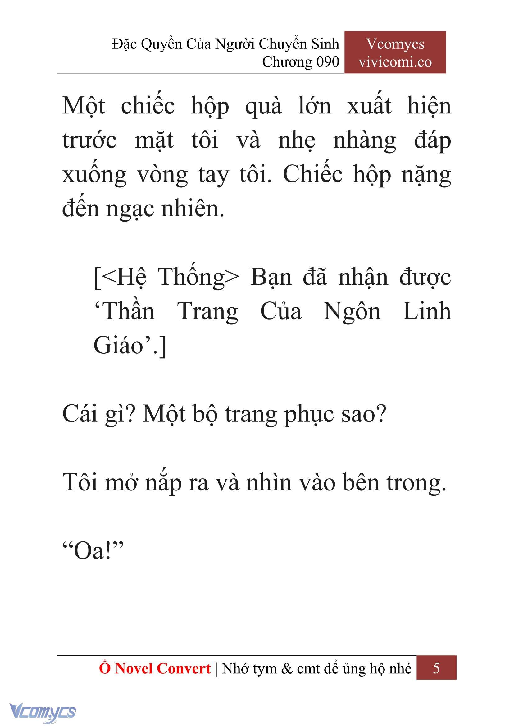 [Novel] Đặc Quyền Của Người Chuyển Sinh Chapter 90 - Trang 8