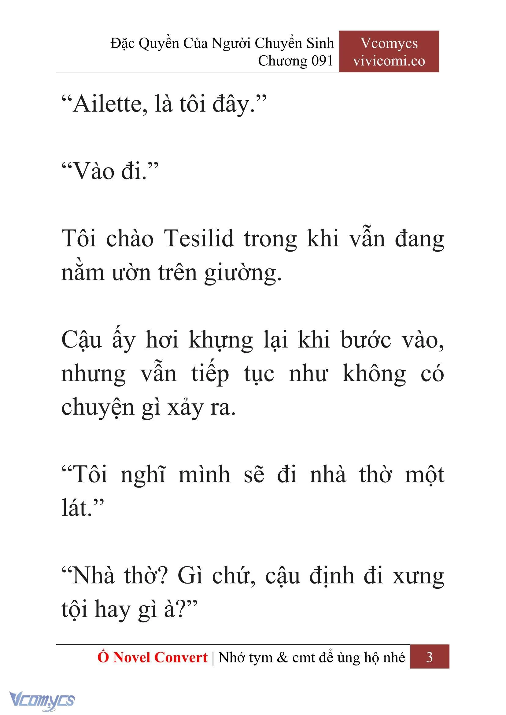 [Novel] Đặc Quyền Của Người Chuyển Sinh Chapter 91 - Trang 6