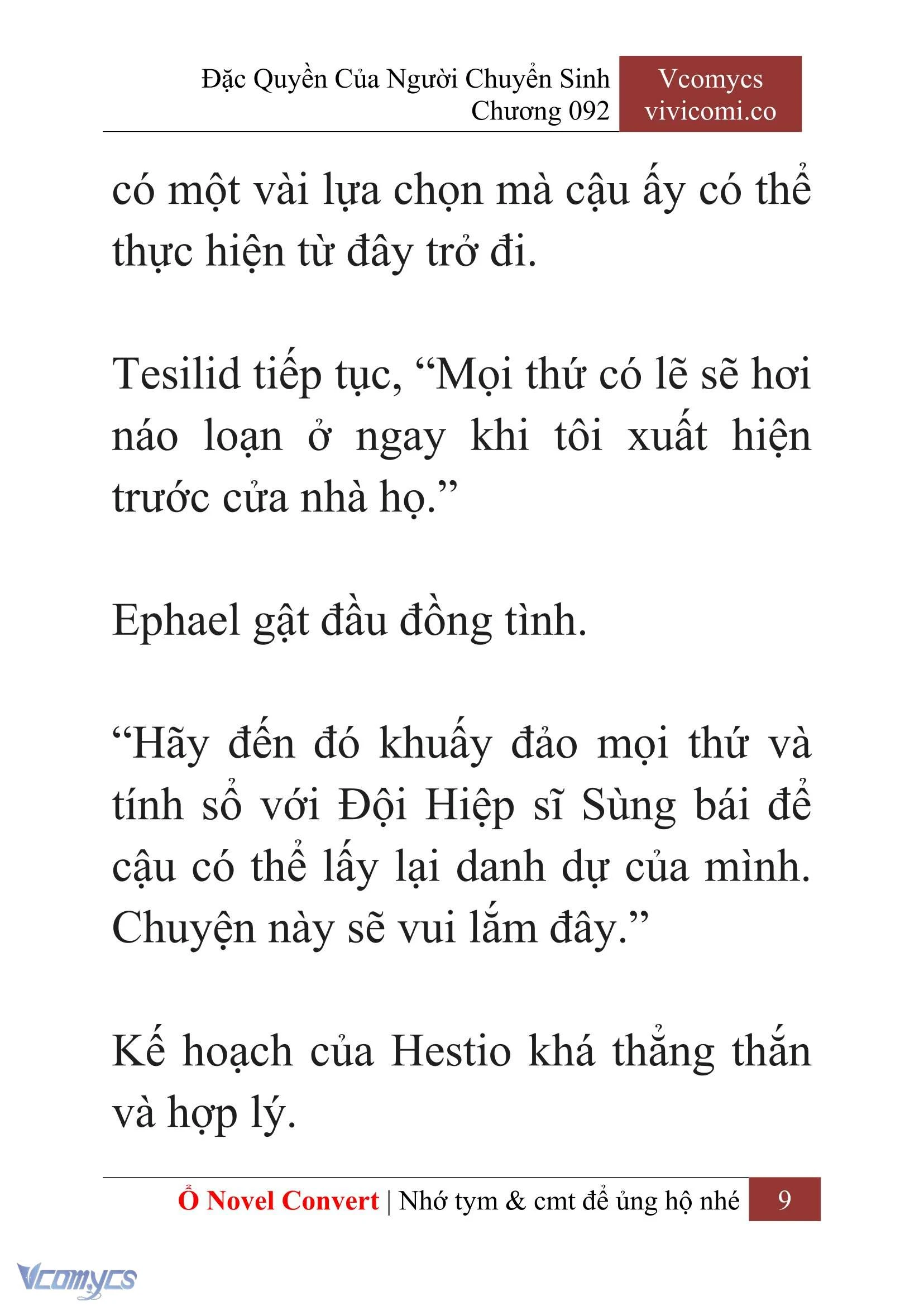[Novel] Đặc Quyền Của Người Chuyển Sinh Chapter 92 - Trang 12